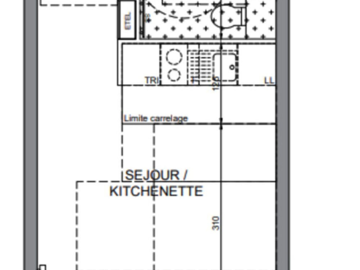 Appartement à vendre - 1 pièce - 25m2 - Paris 15e (75015)