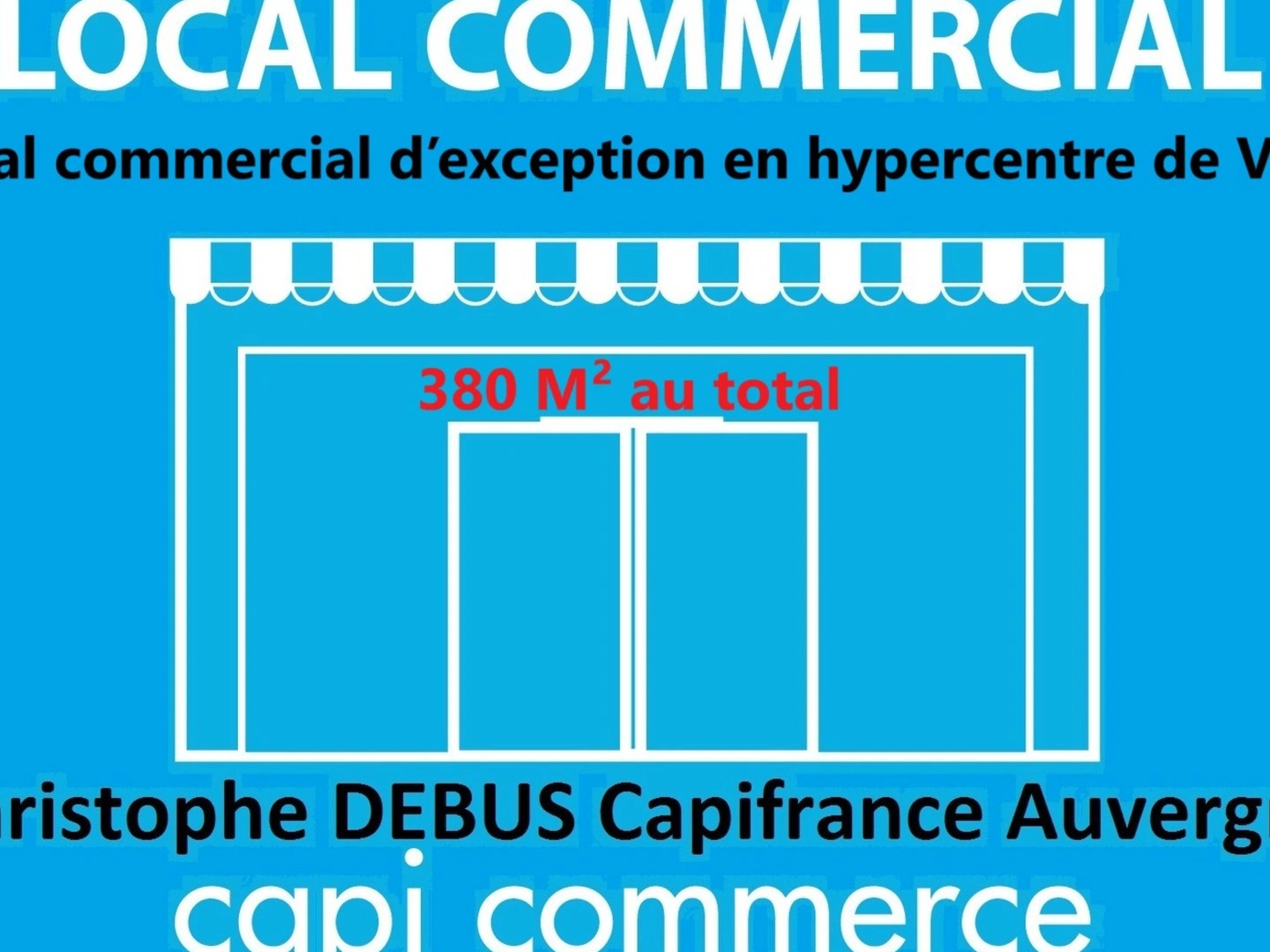 Commerce 3 pièces 380 m²