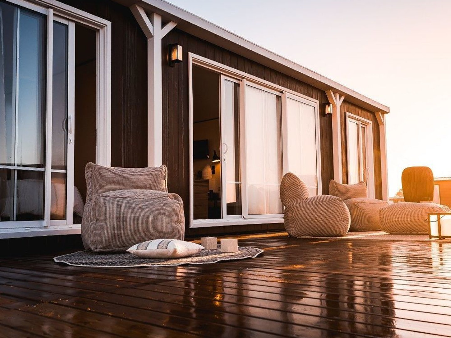 Mobil-home presque les pieds dans l'eau