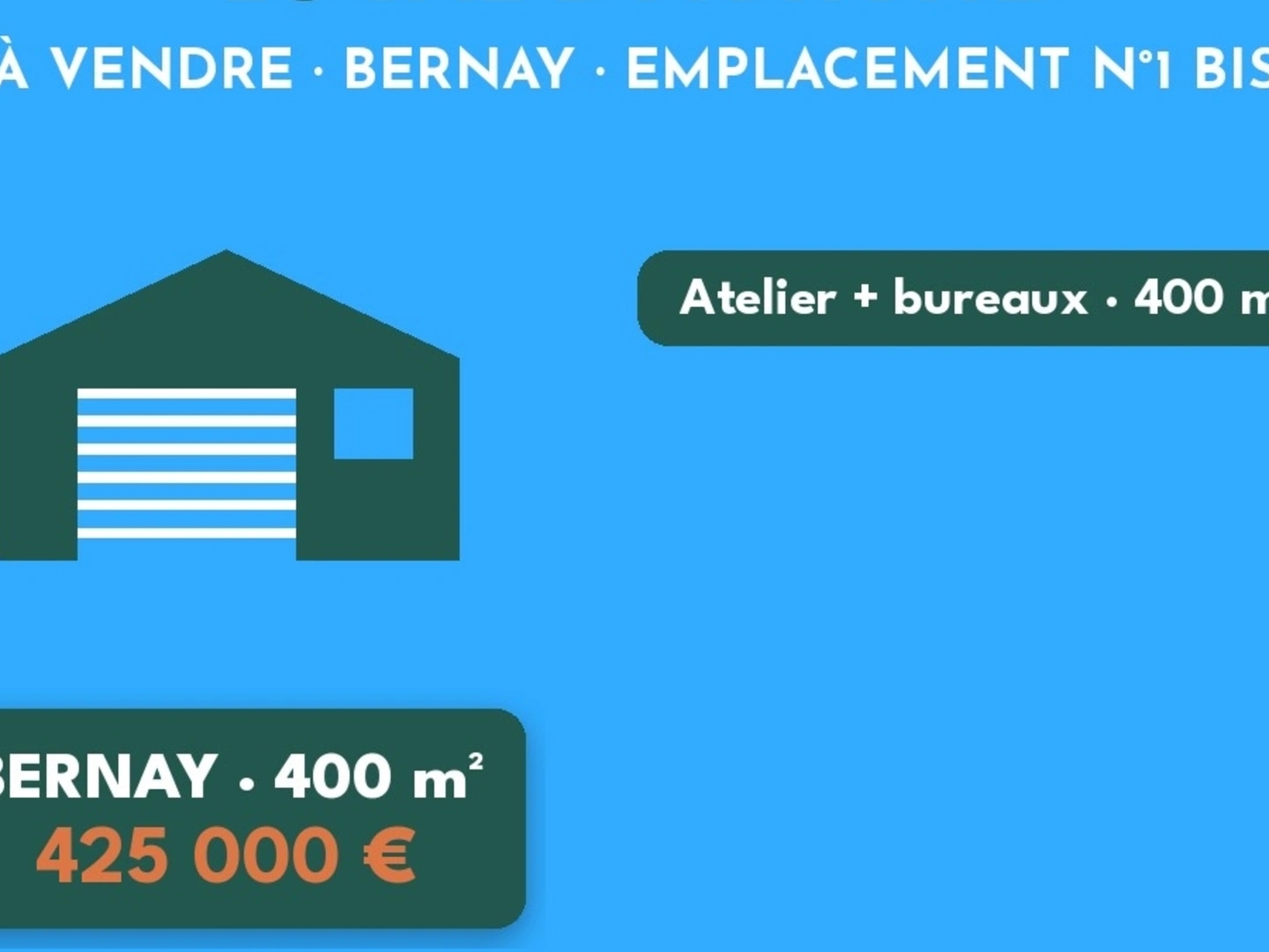 Magasin à vendre - 1 pièce - 400m2 - Bernay (27300)