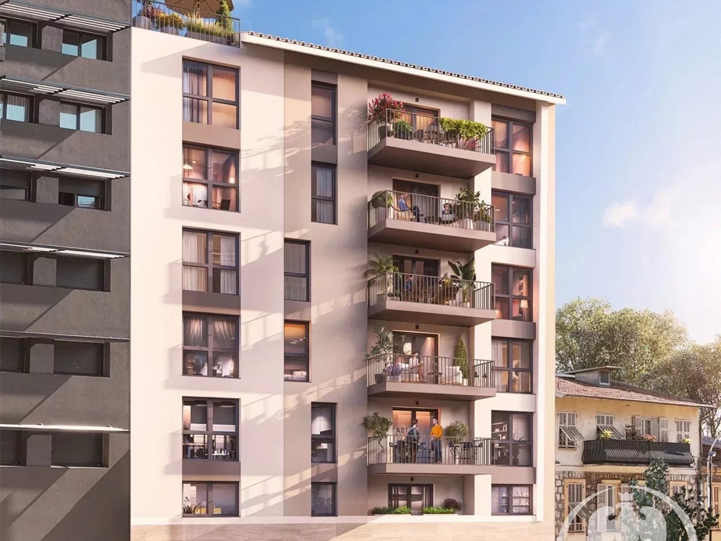 Bureaux à vendre - 3 pièces - 218m2 - Nice (06100)