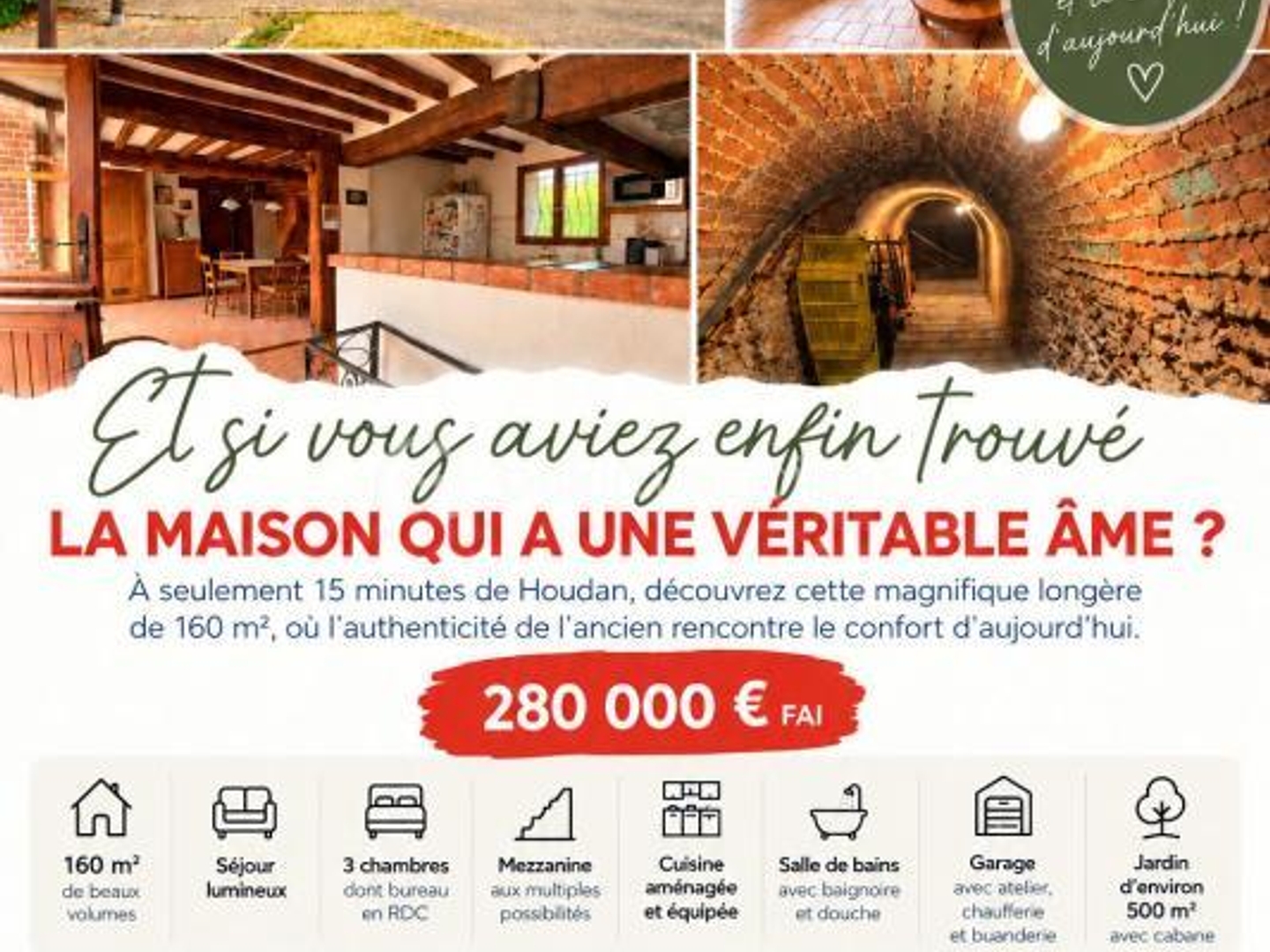 Maison à vendre - 6 pièces - 160m2 - Houdan (78550)