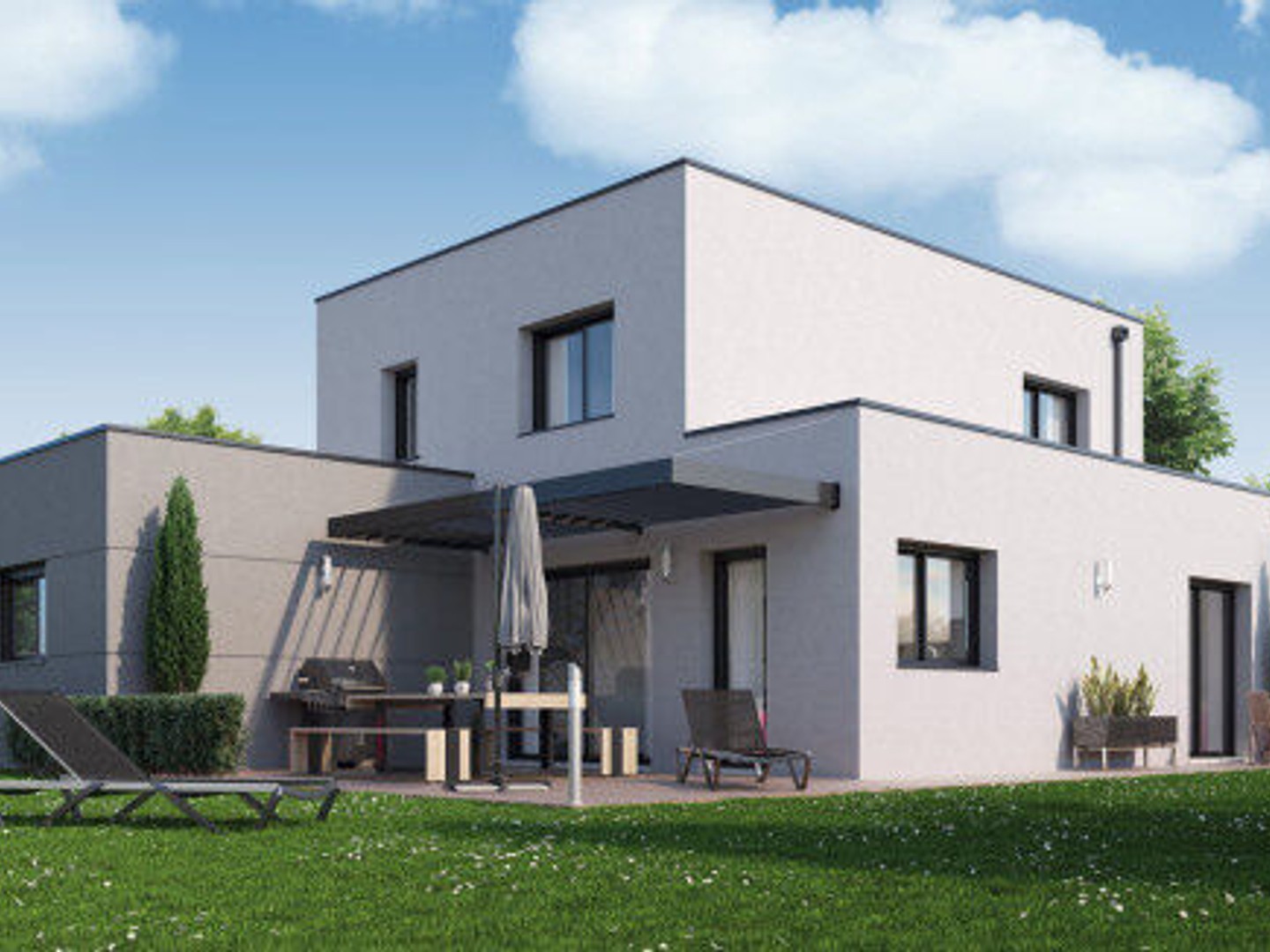 Terrain à bâtir viabilisé de 1080 m2 à Veauche Calme et ca