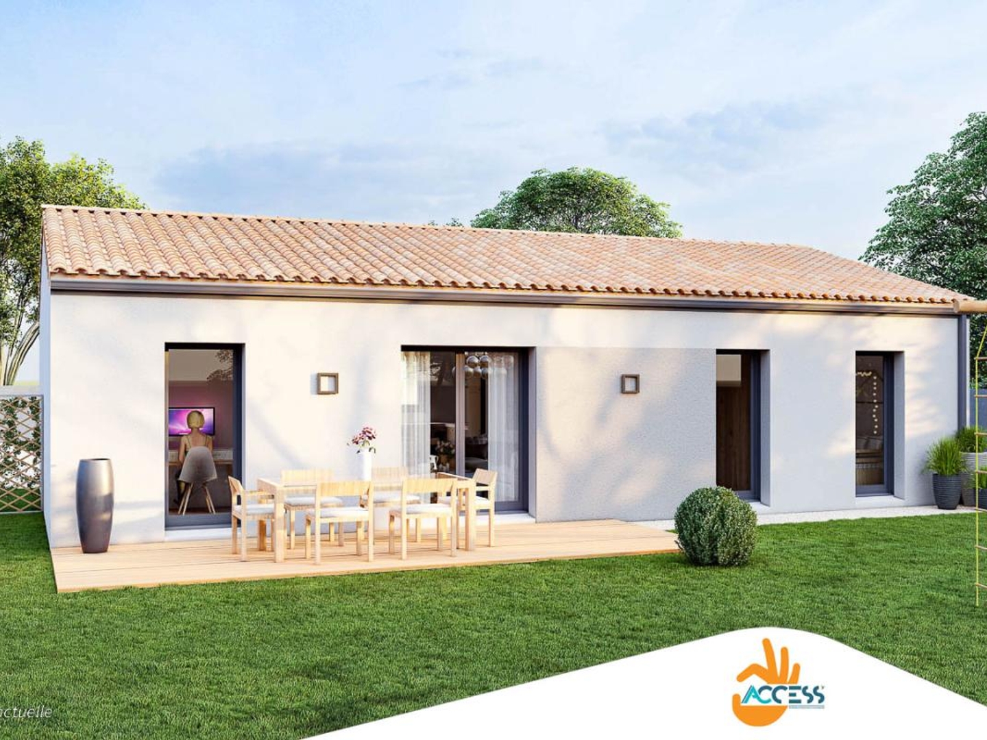 Terrain + maison 75 m²