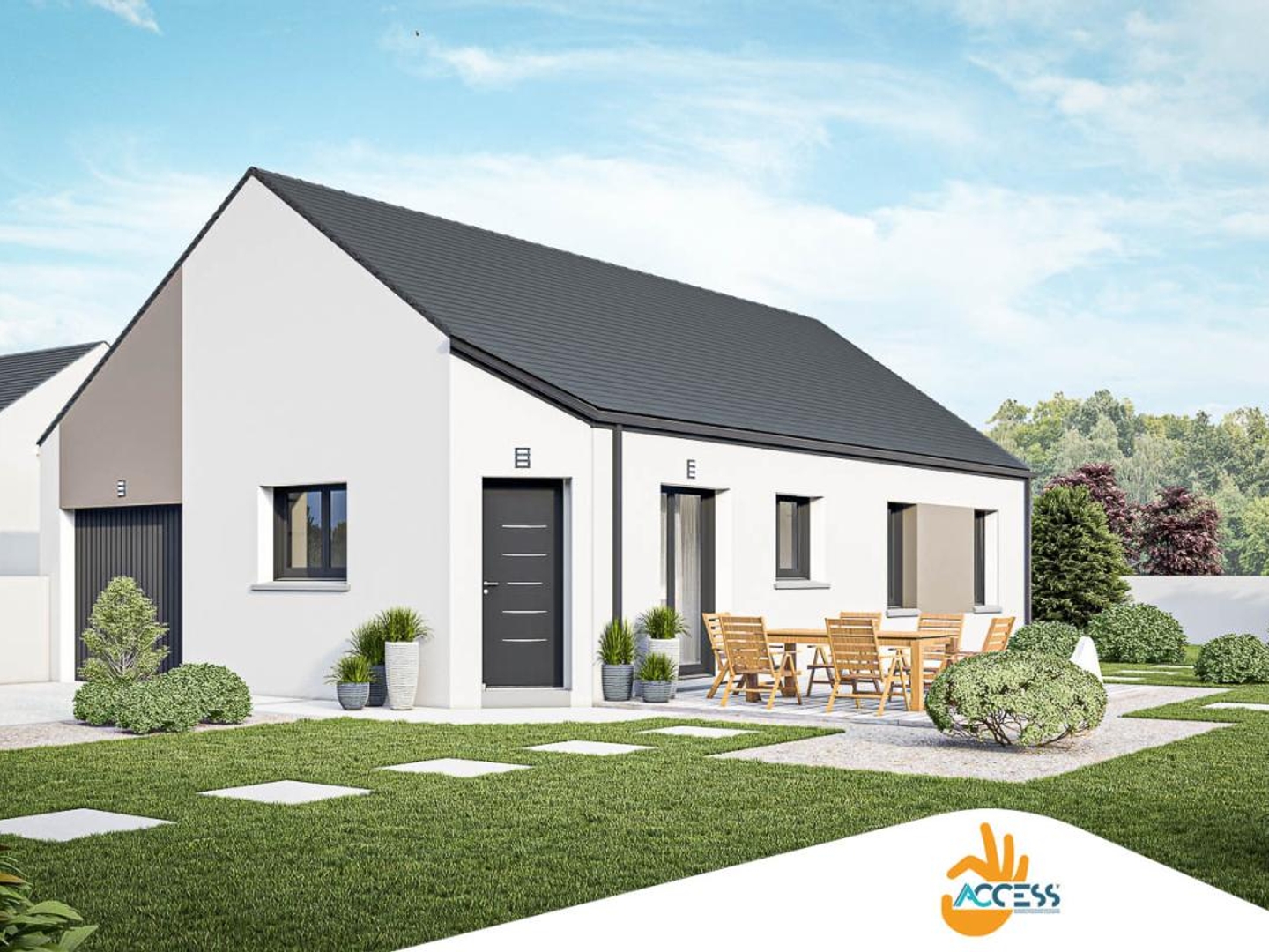 Terrain + maison 80 m²