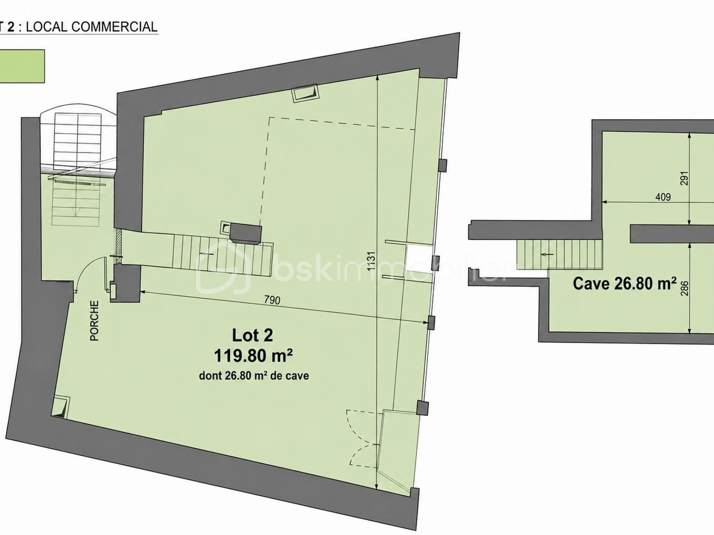 Magasin à vendre - 1 pièce - 121m2 - Hasparren (64240)