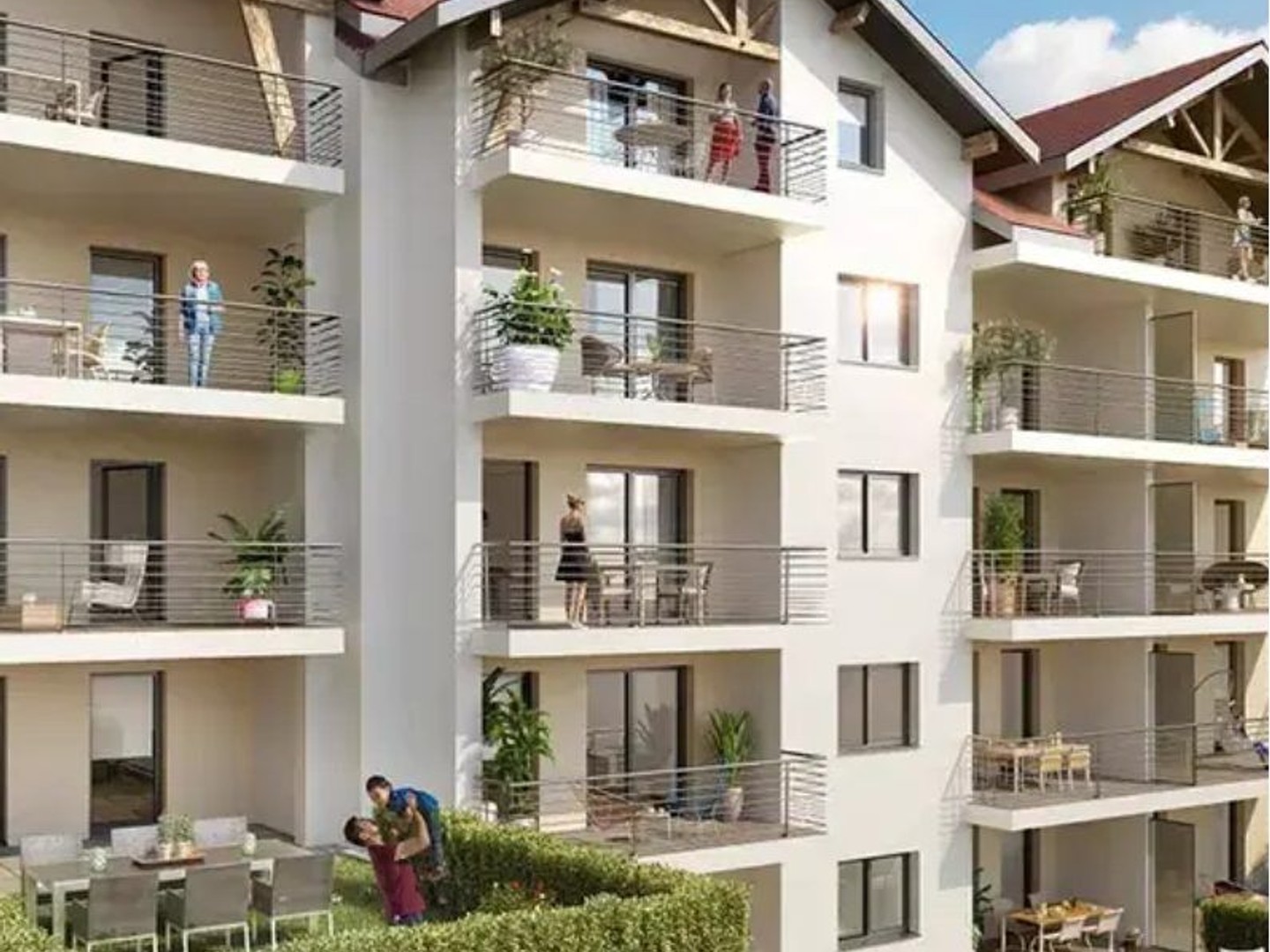 Appartement T3 de 61.7 m² avec terrasse et jardin privatif