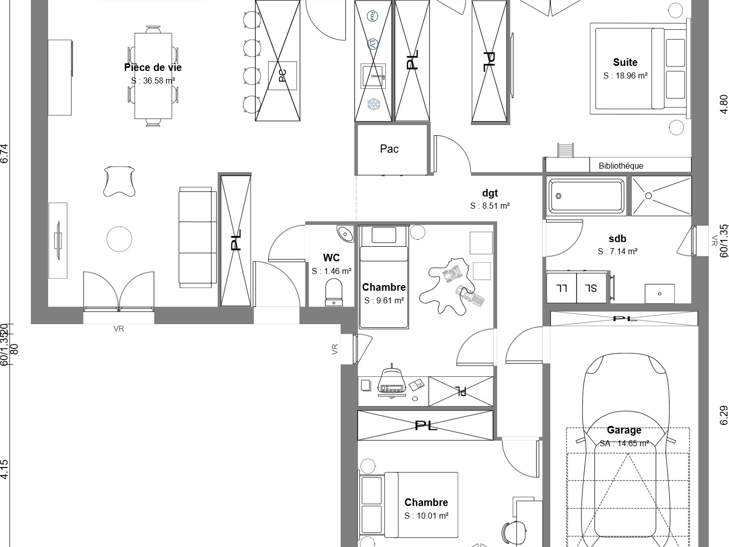Maison à vendre - 92m2 - Chauny (02300)