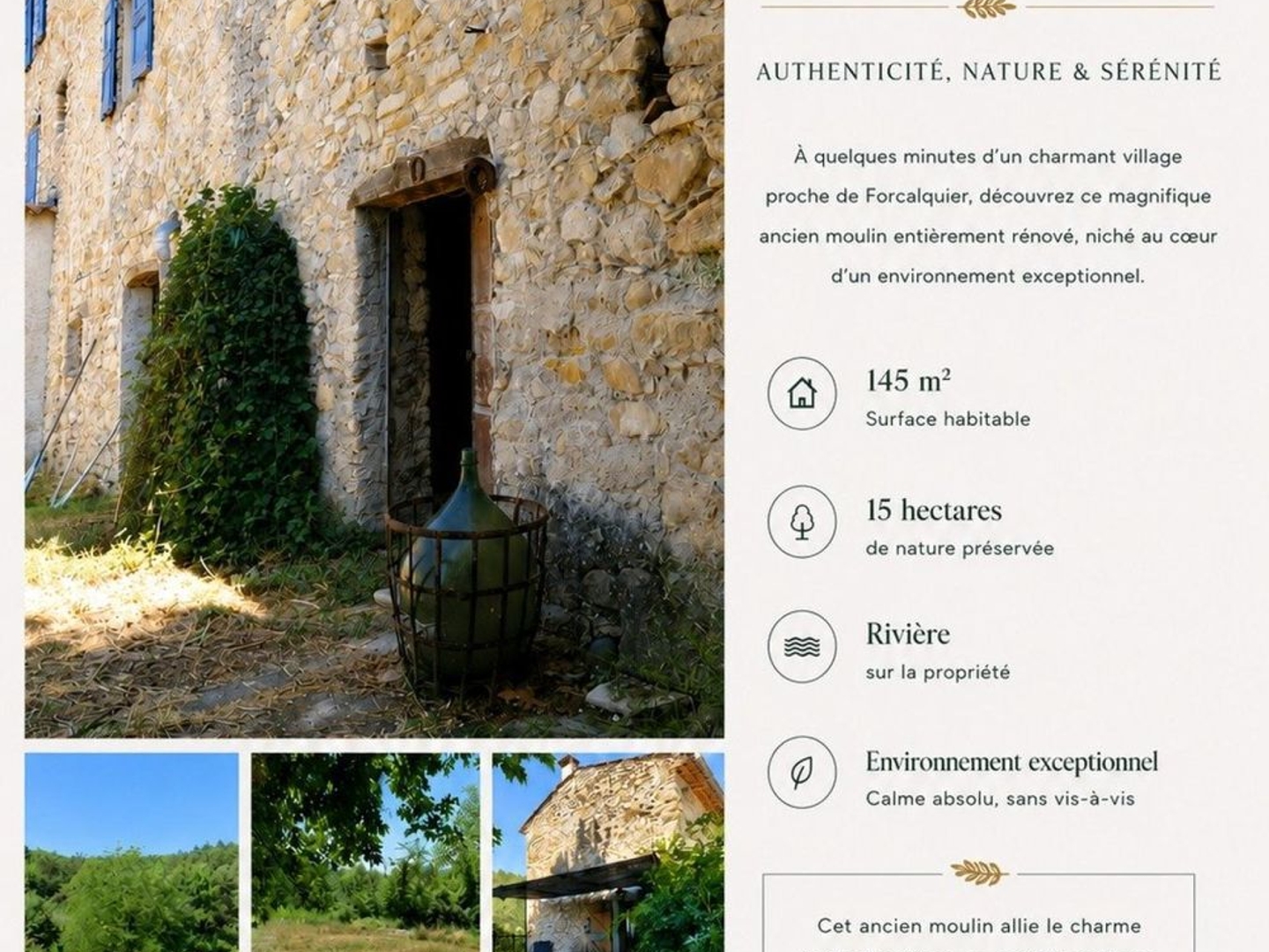 Maison à vendre - 6 pièces - 145m2 - Montlaux (04230)