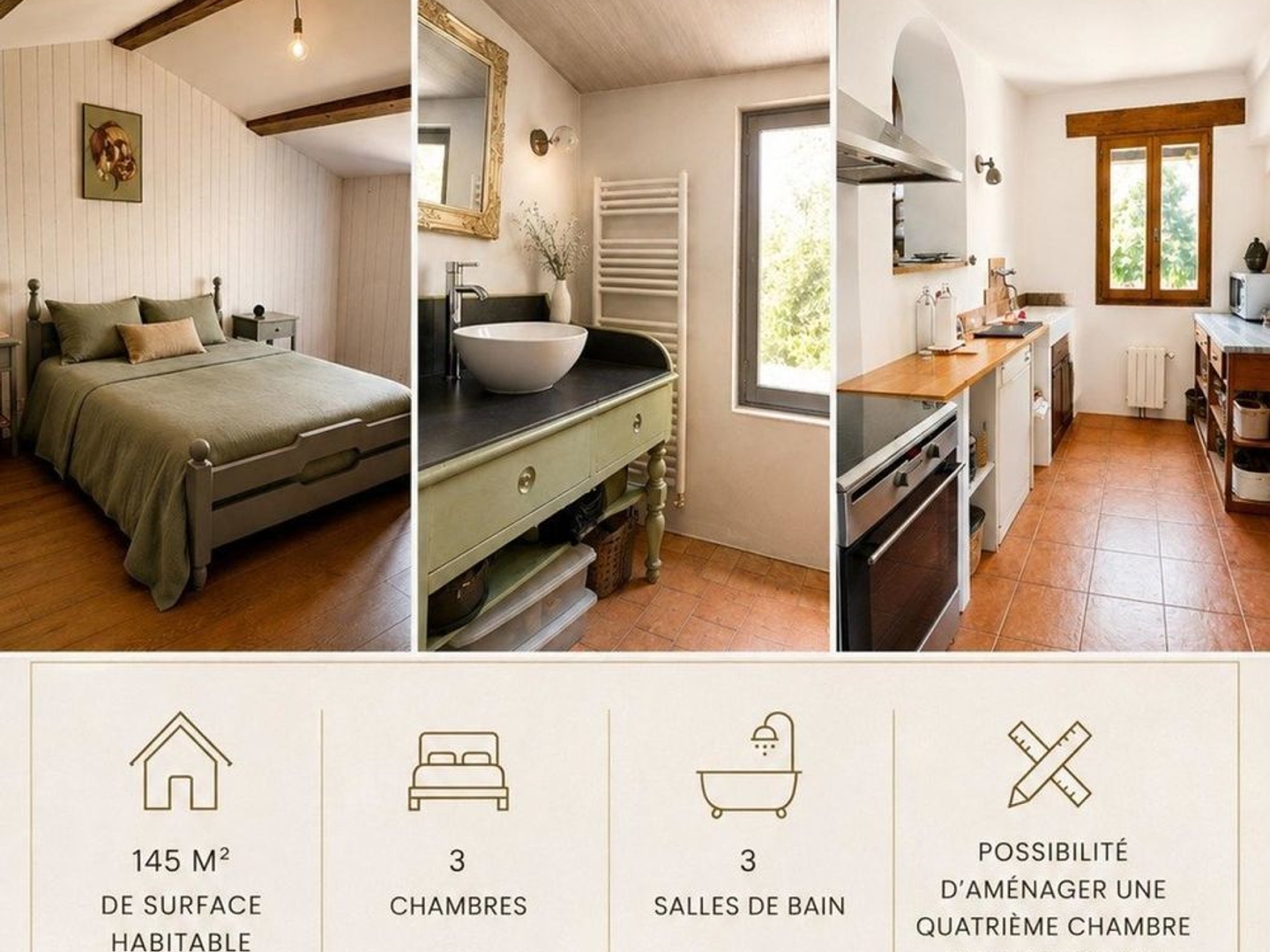 Maison à vendre - 6 pièces - 145m2 - Montlaux (04230)