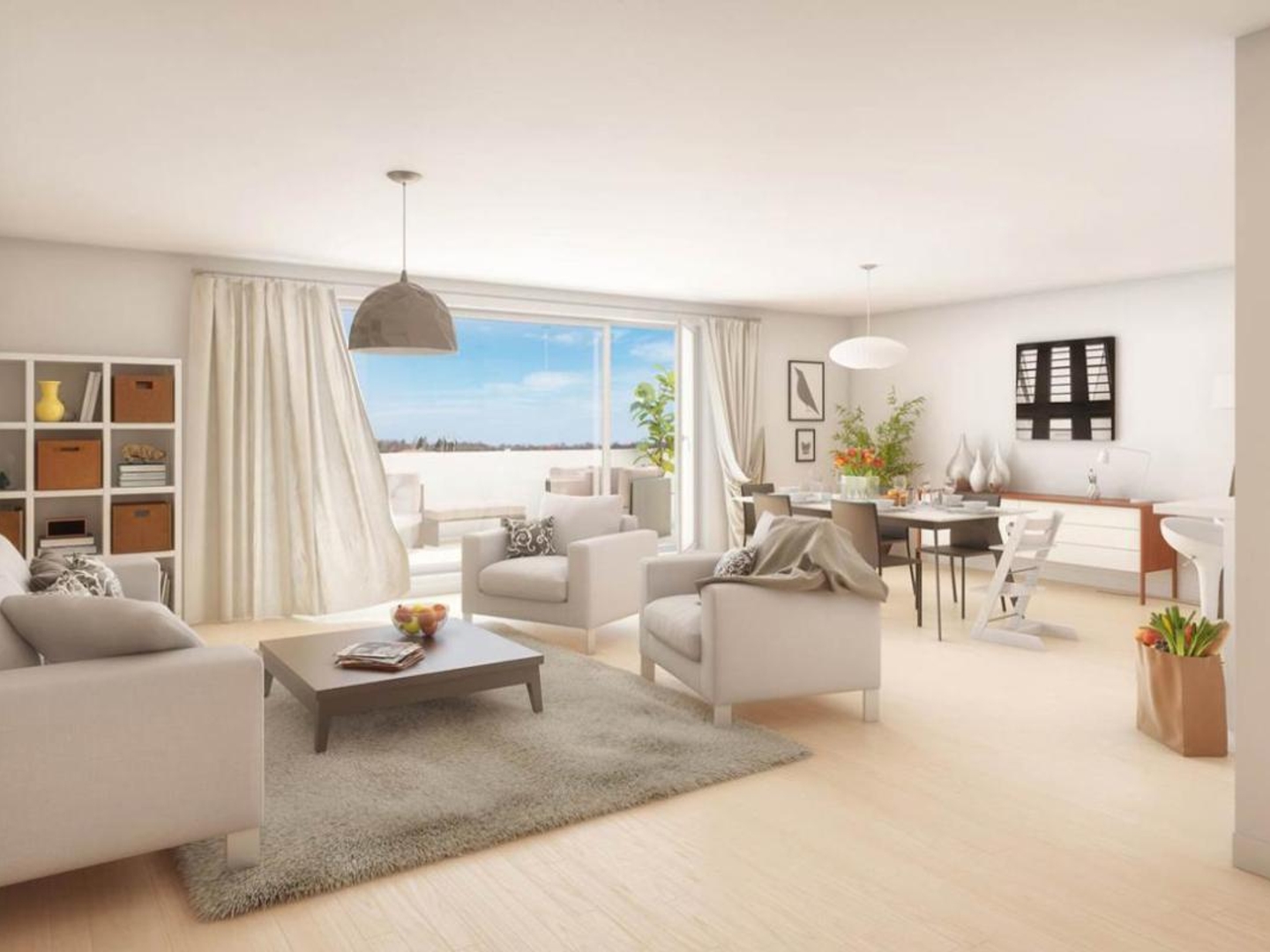 2 PIÈCES de 47m²