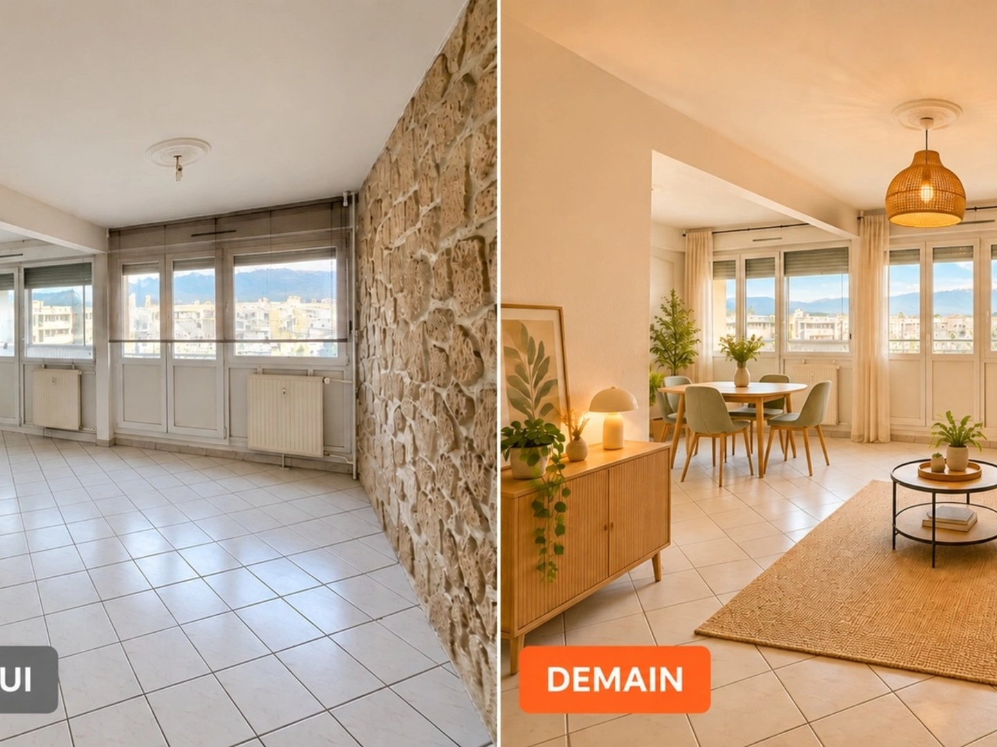 Echirolles opportunité investisseur - T6 119 m² - 5 Chambres - 3 Loggias