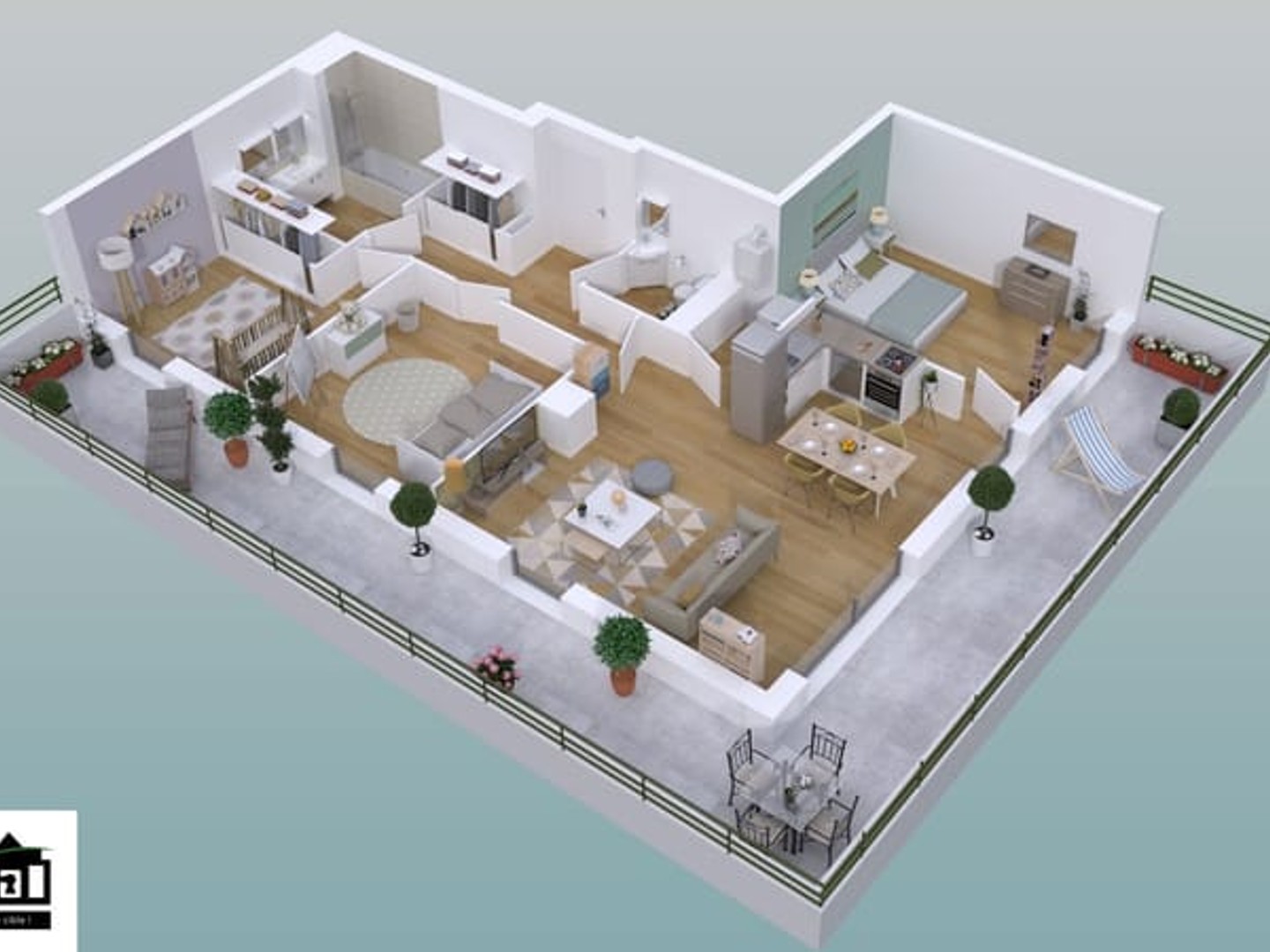 Appartement à vendre - 4 pièces - 76m2 - Guichen (35580)