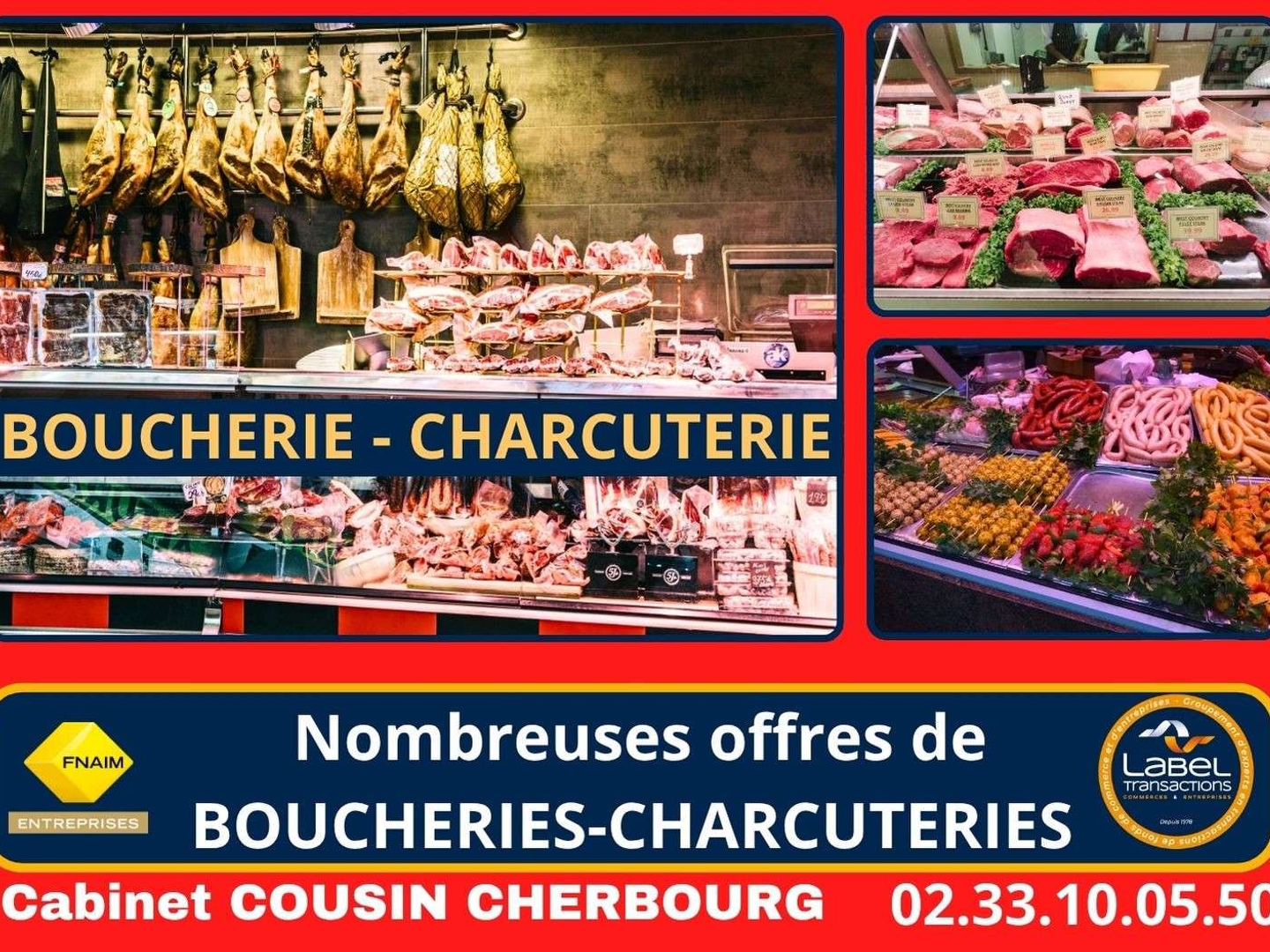 Vente boucherie charcuterie Bricquebec en Cotentin