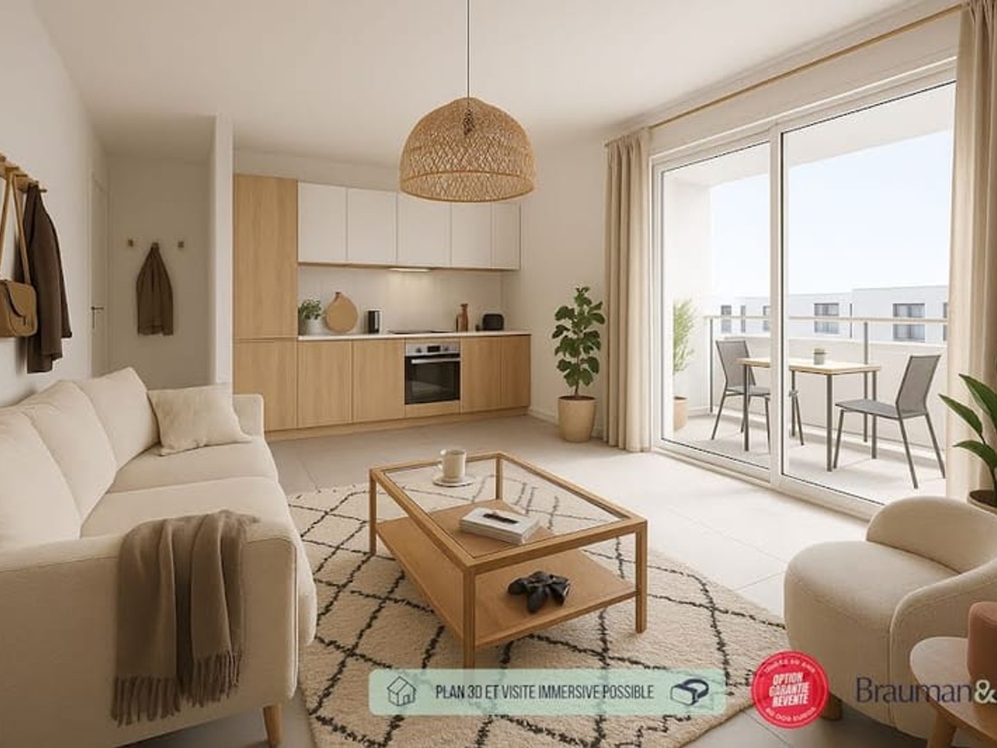 Appartement 2 pièces 45 m²