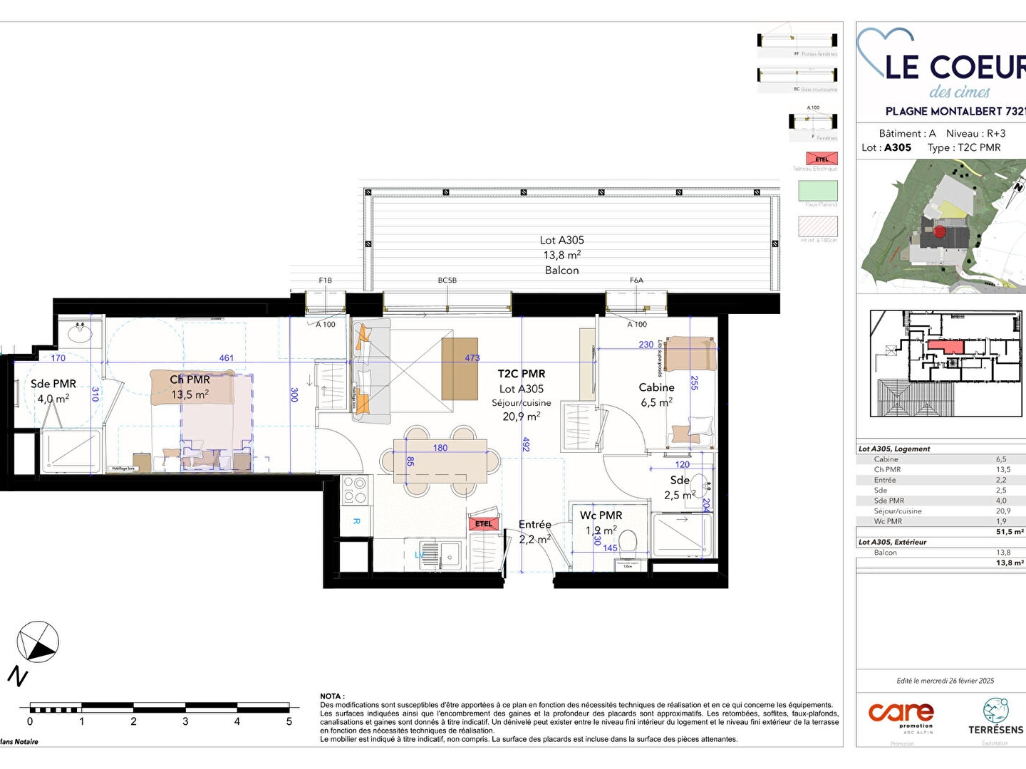 Appartement 2 pièces 51 m²