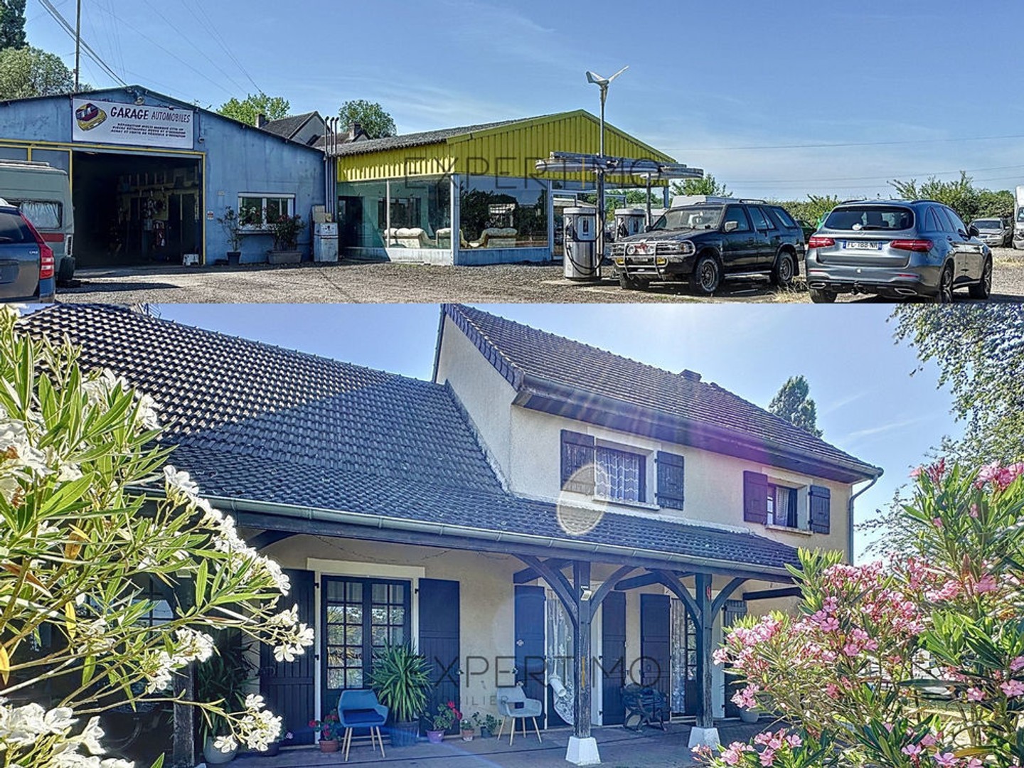 Local d'activité + maison d'habitation à Lalheue (71)