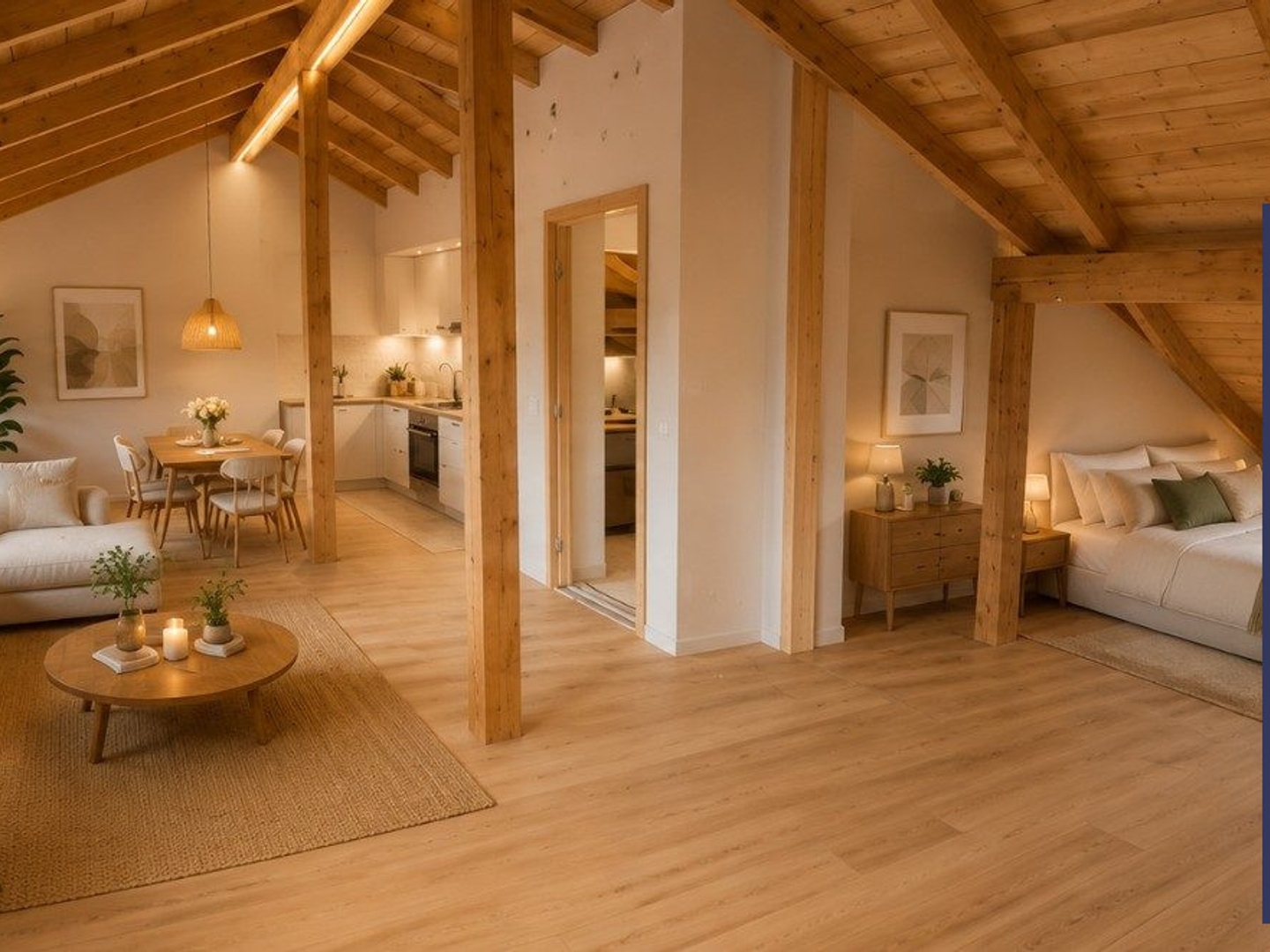 Appartement T2 de charme avec poutres apparentes Les Fins