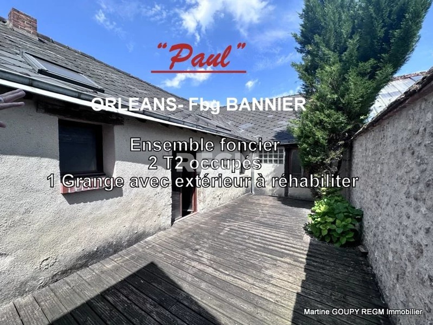 ORLEANS (45) « Paul » Investissement foncier Secteur Fbg