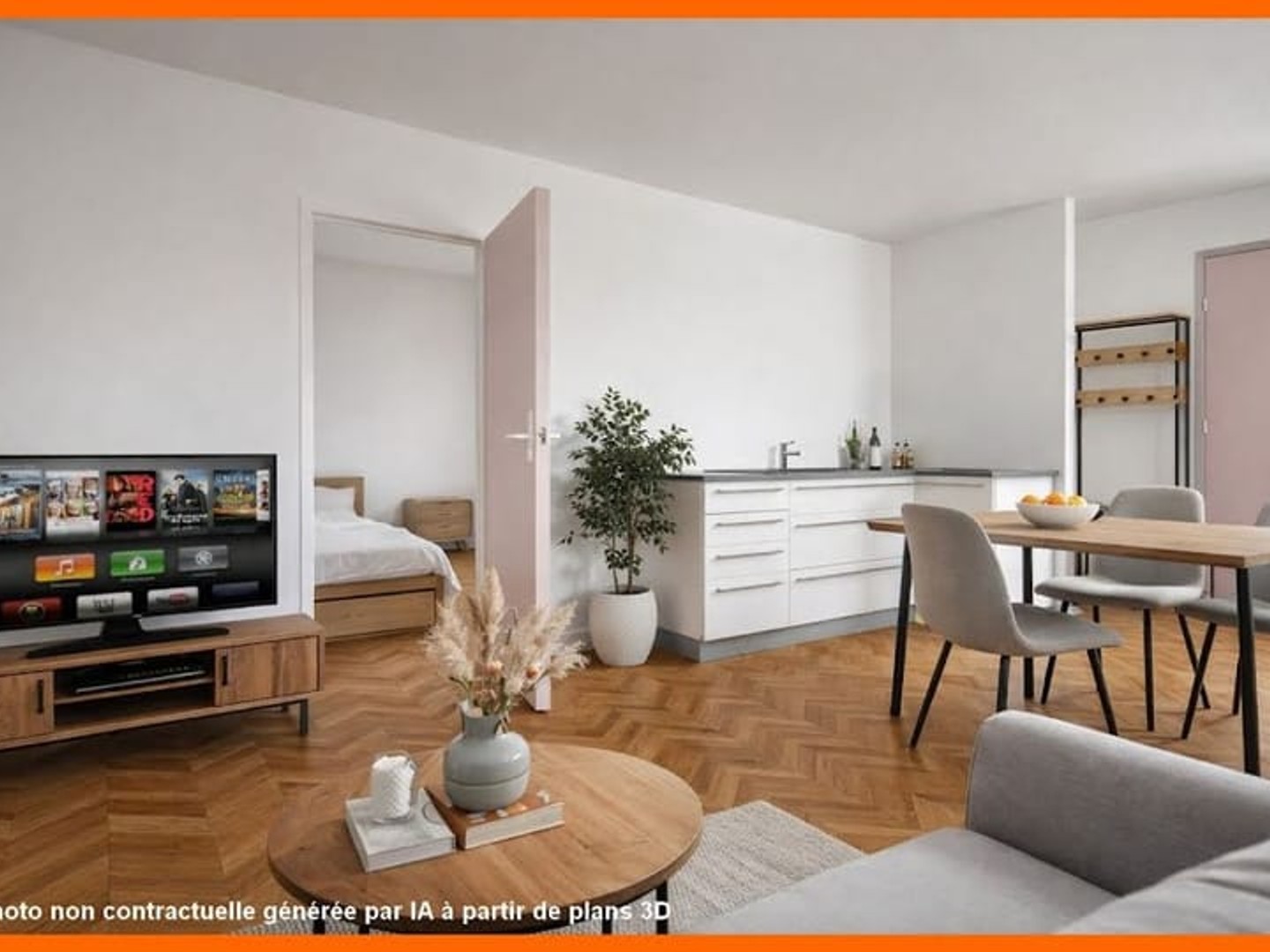 Appartement 2 pièces 38 m²