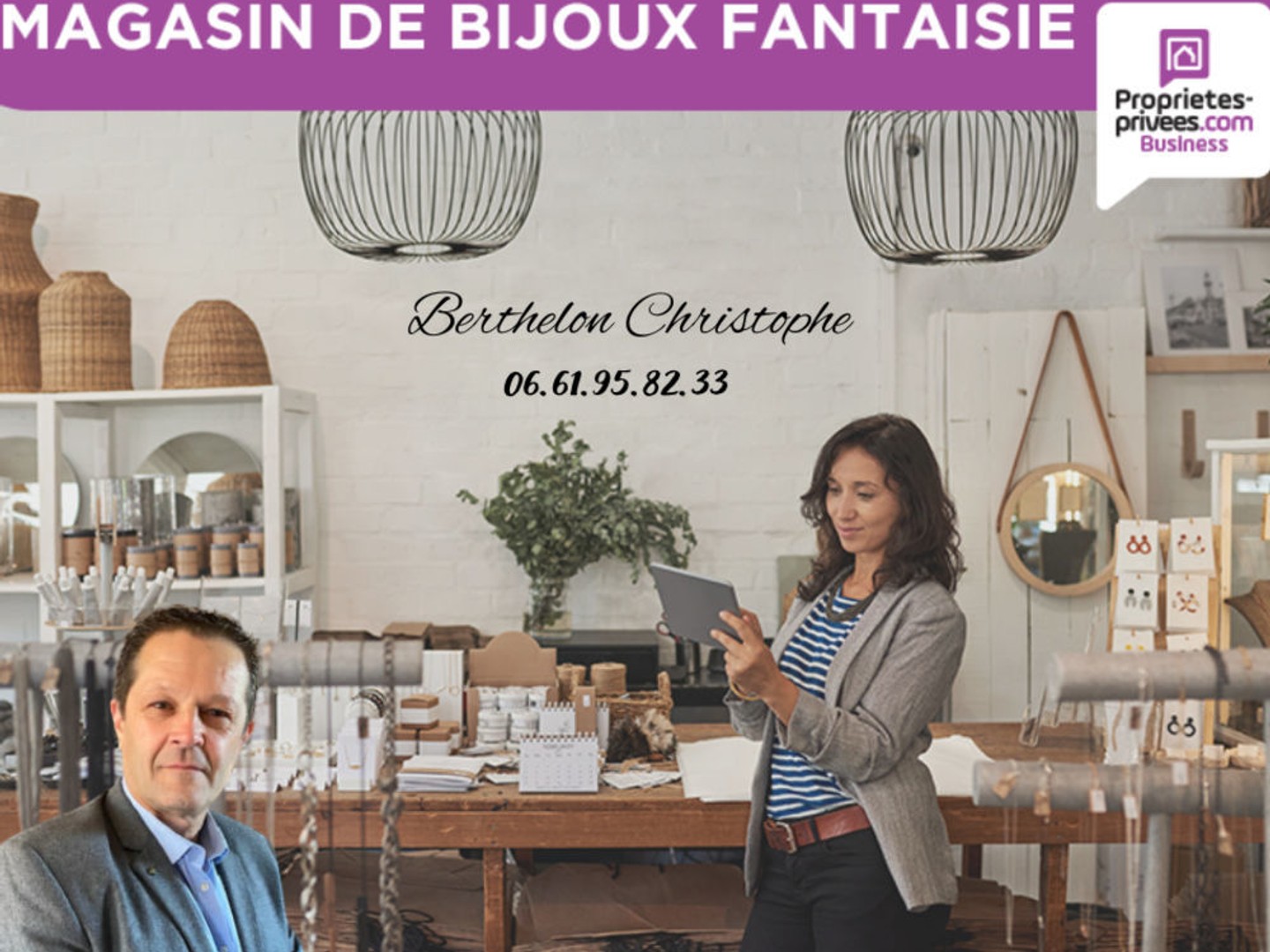 EXCLUSIVITE - Fonds de Commerce de Bijouterie, Objets de Mode