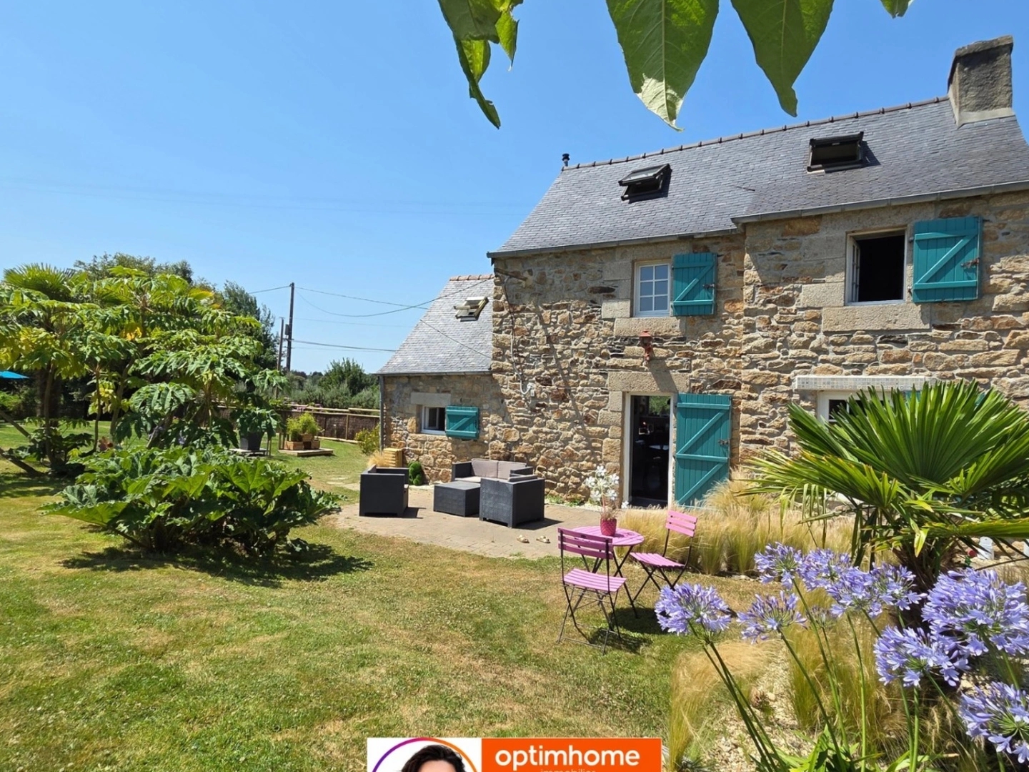 MORLAIX : Charmante maison en pierre de 3 chambres, jardin clos, vie de plain pied