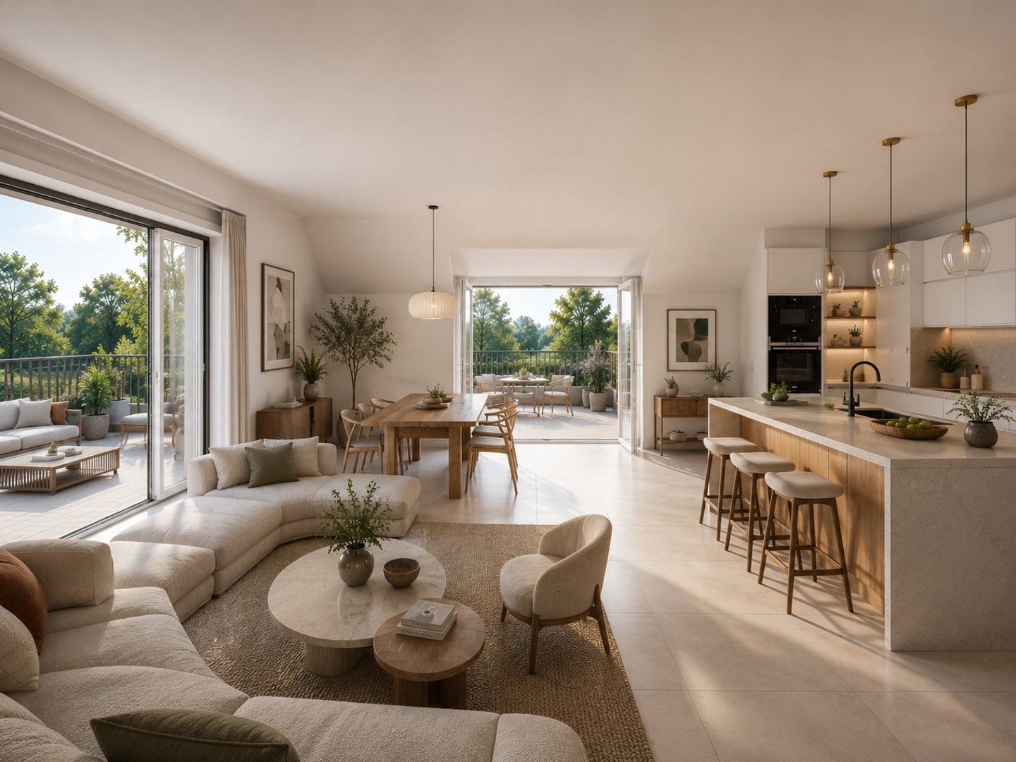 Bien rare : 127 m², 4 chambres, bureau et 3 terrasses