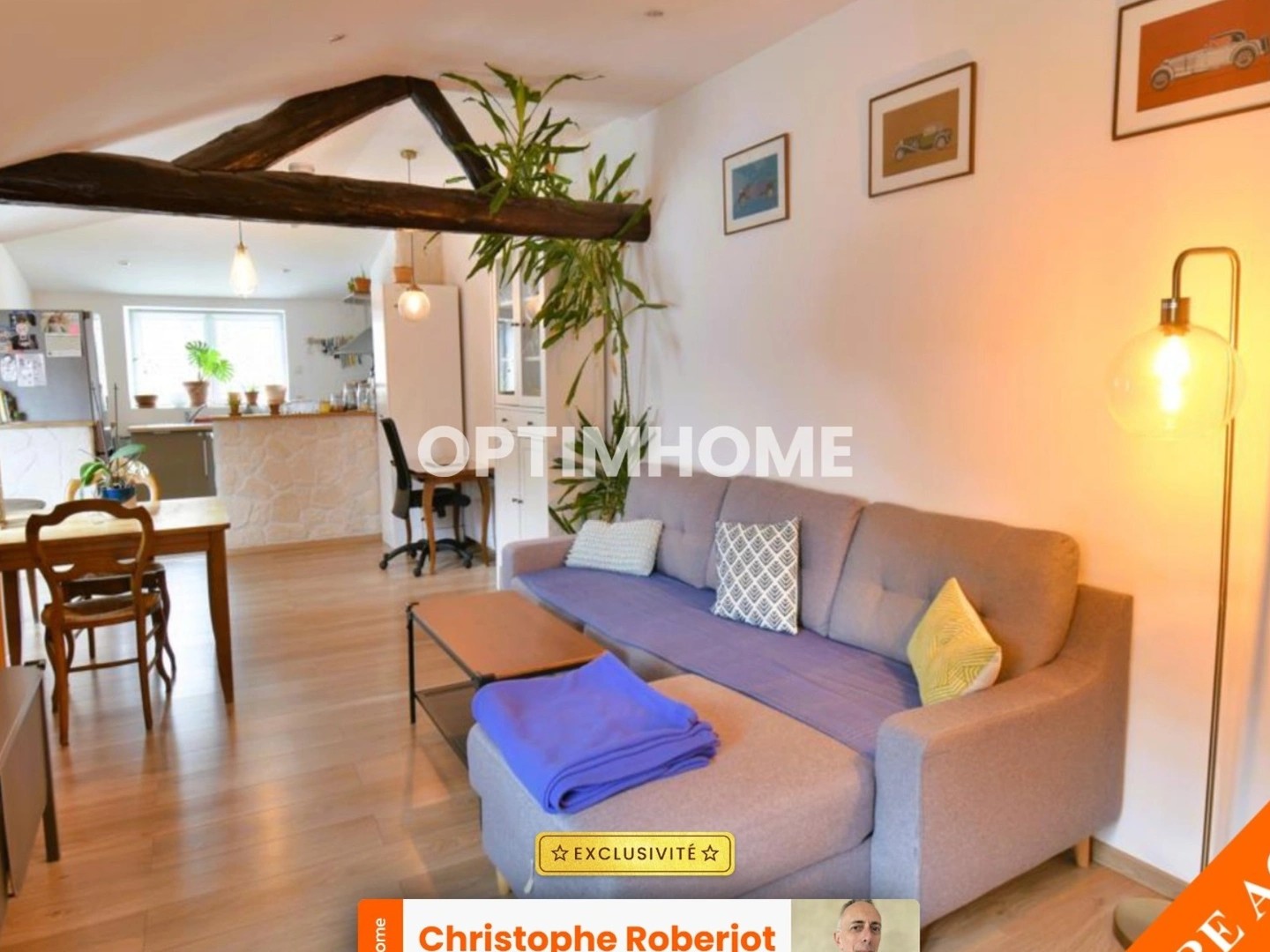 Joli appartement de 60m2 atypique au calme tout en étant au centre-ville de CHALON SUR SAONE (71)