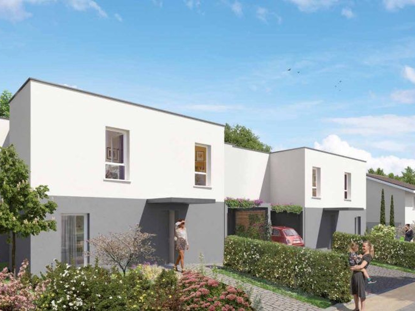 Maison neuve T4 de 102,71m2, surface utile 295,89m2