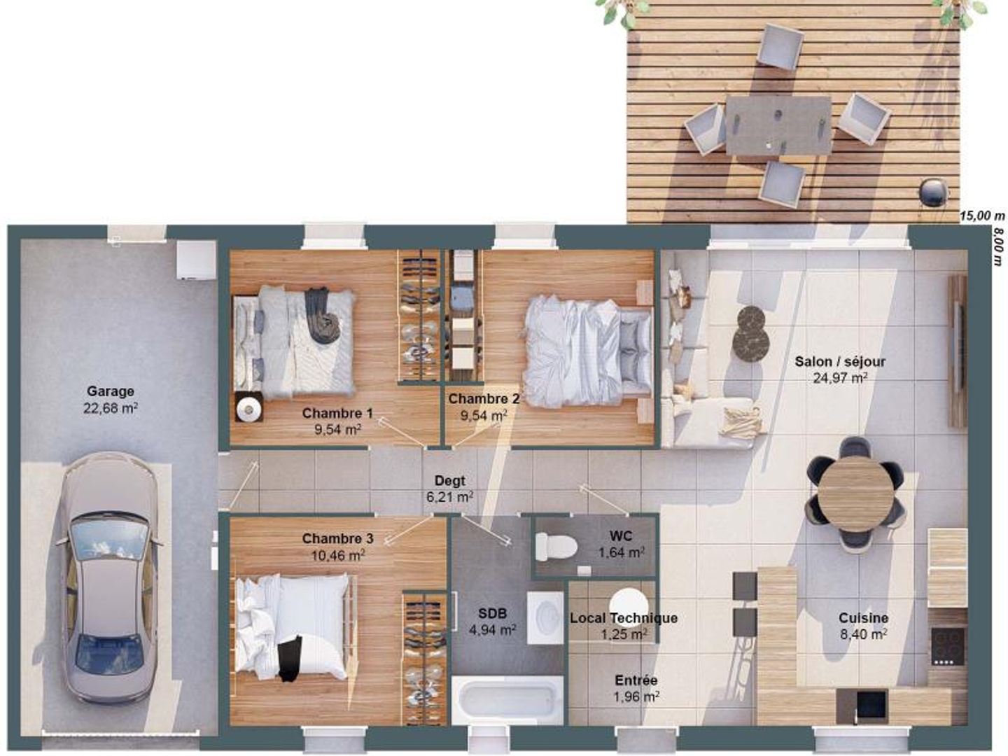 Maison à vendre - 79m2 - Nesmy (85310)