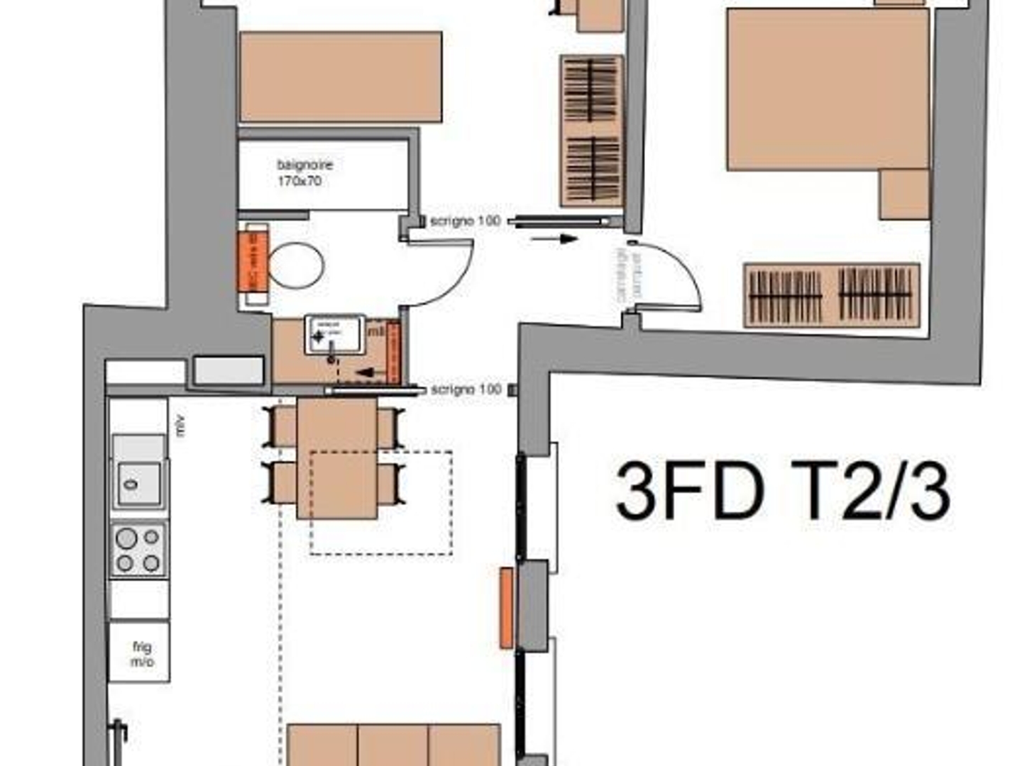Vends t3 - 44.14 m² - Paris 11e Arrondissement