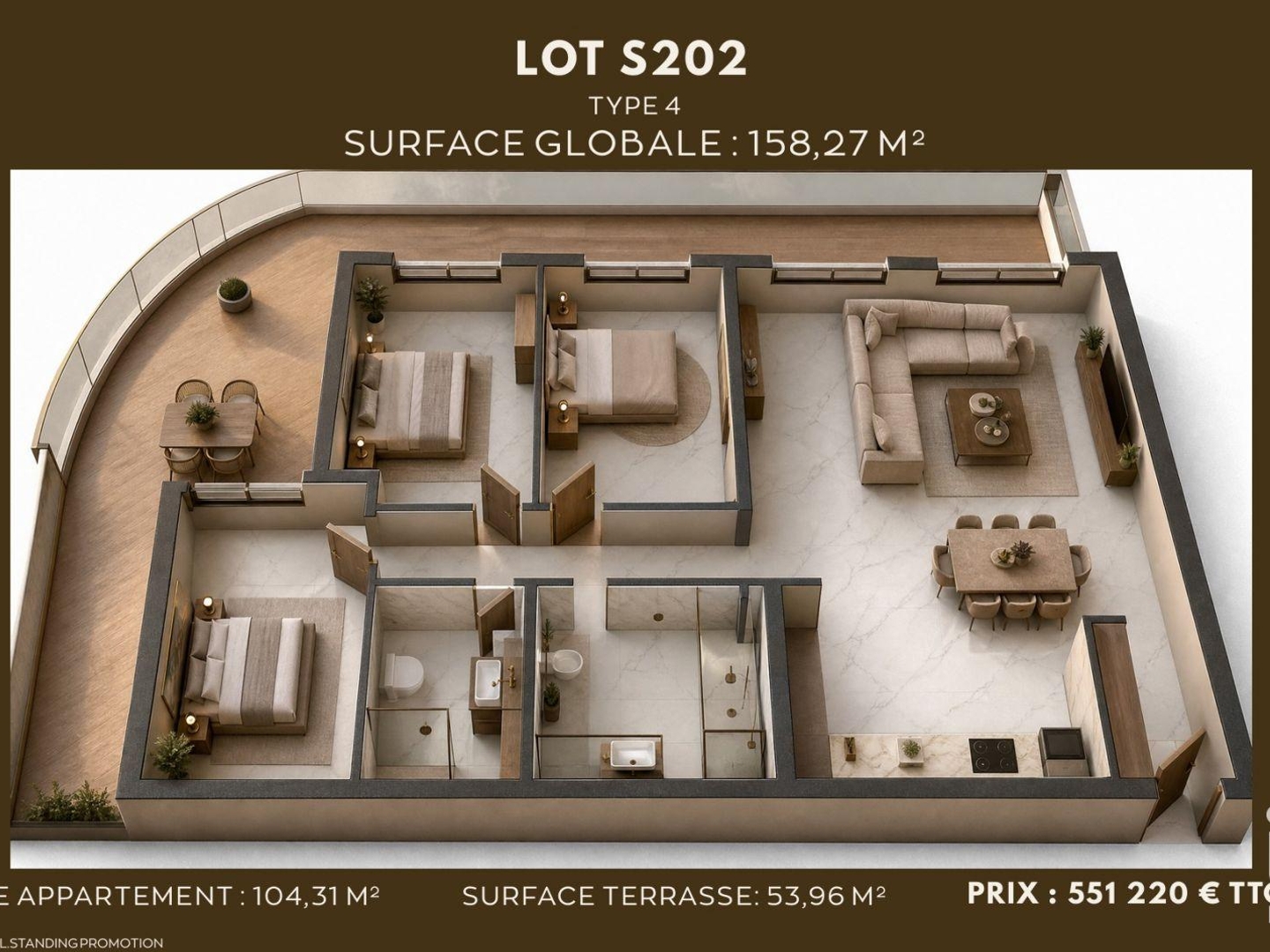 Appartement à vendre - 7 pièces - 104m2 - Saumur (49400)