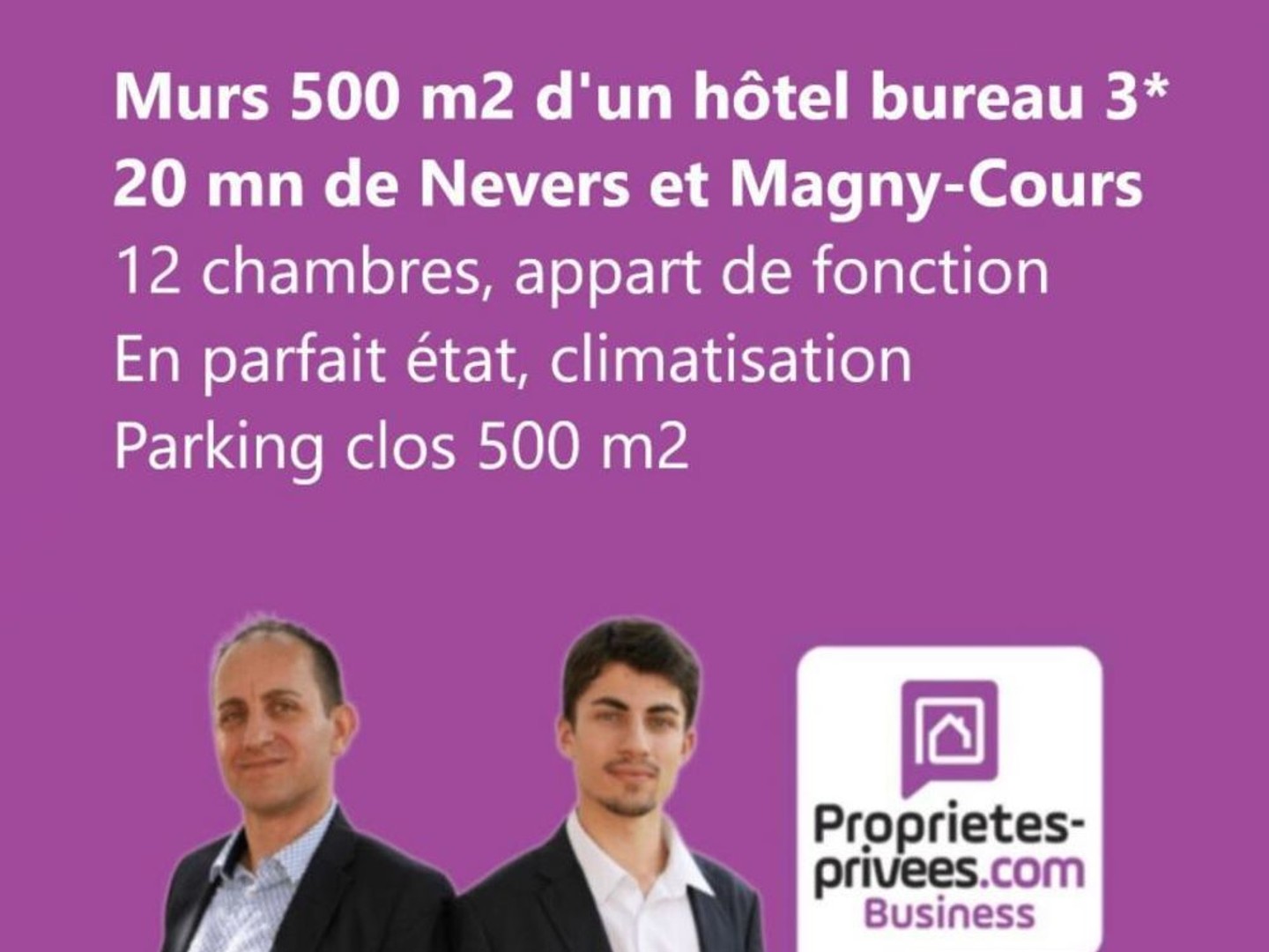 SECTEUR NEVERS - MURS D'UN HOTEL BUREAU 3*