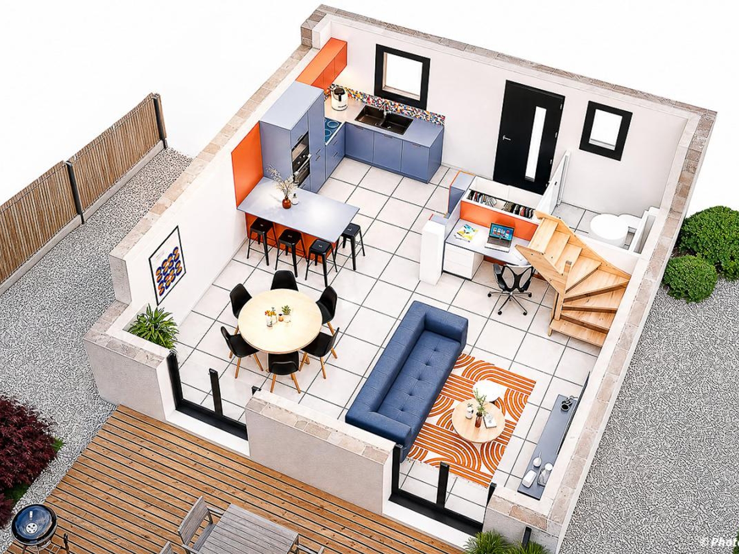 Terrain + maison 77 m²