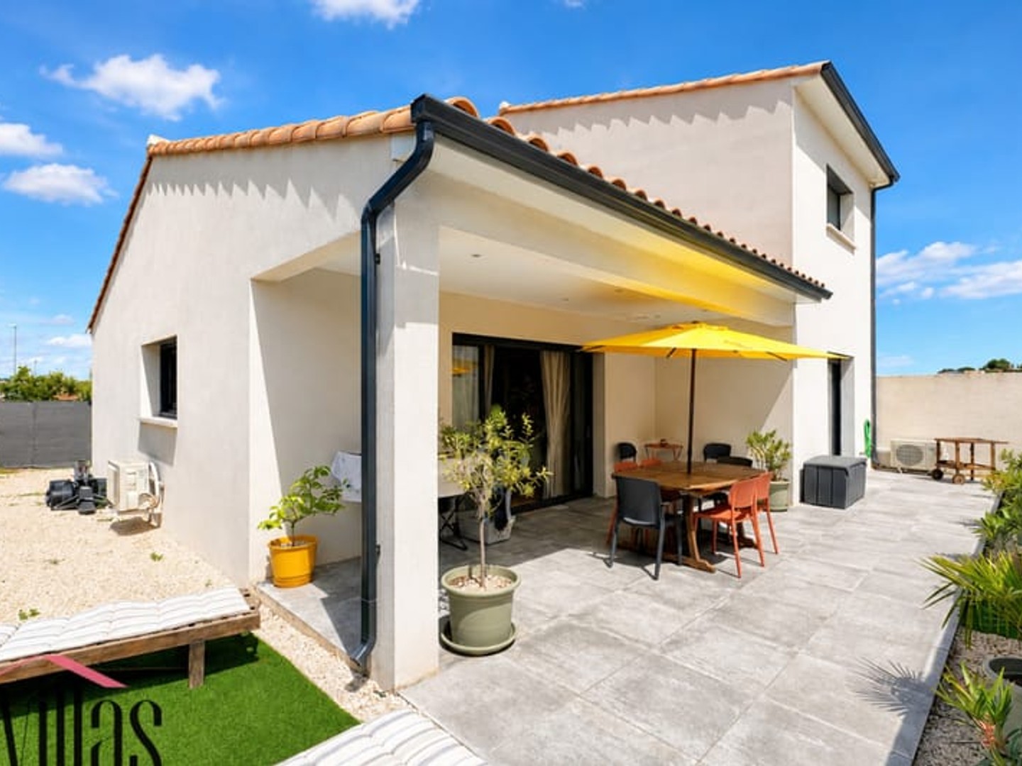 Narbonne, maison récente, 3 chambres avec vie de plain pied