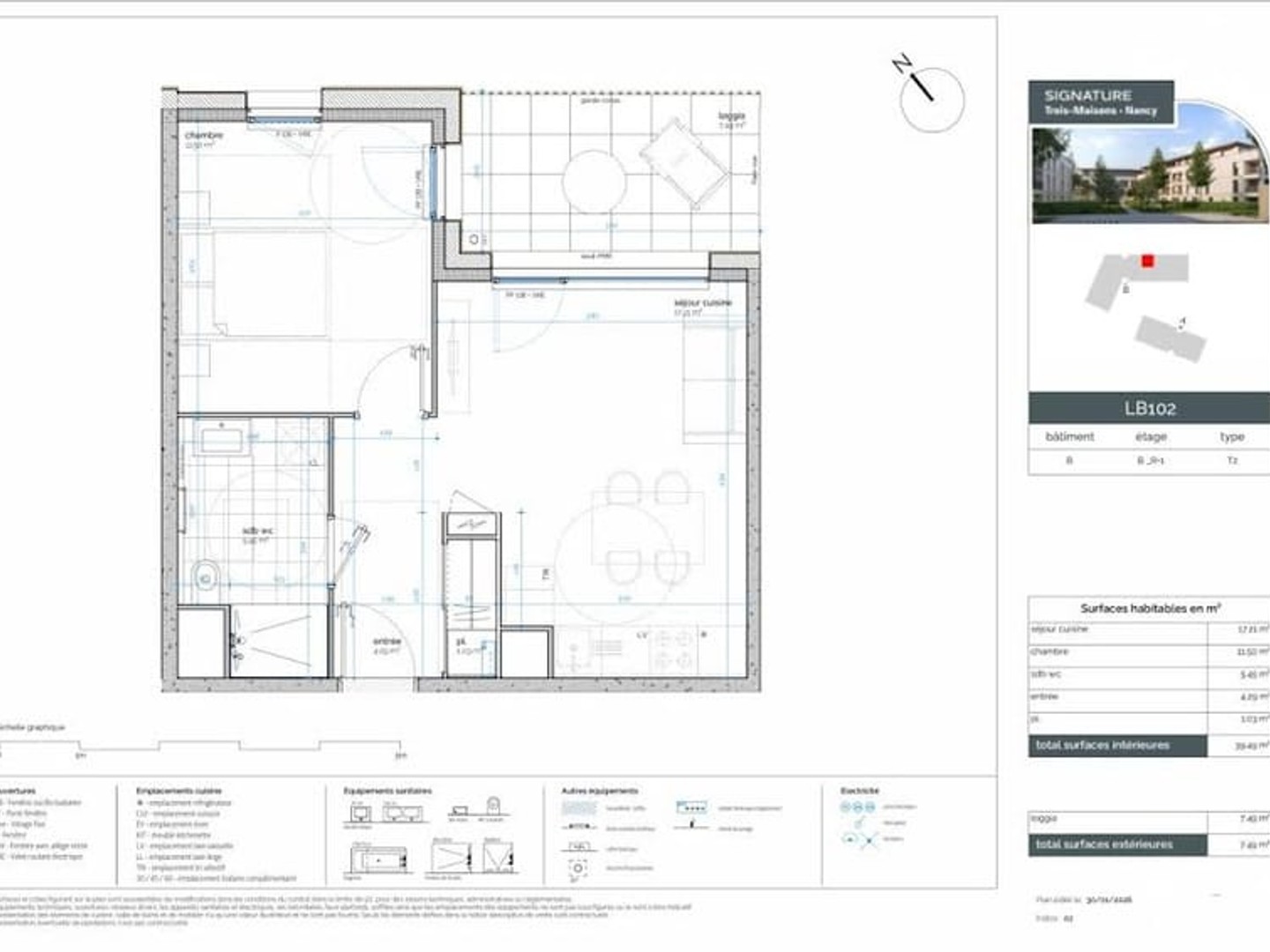 Appartement 2 pièces 40 m²