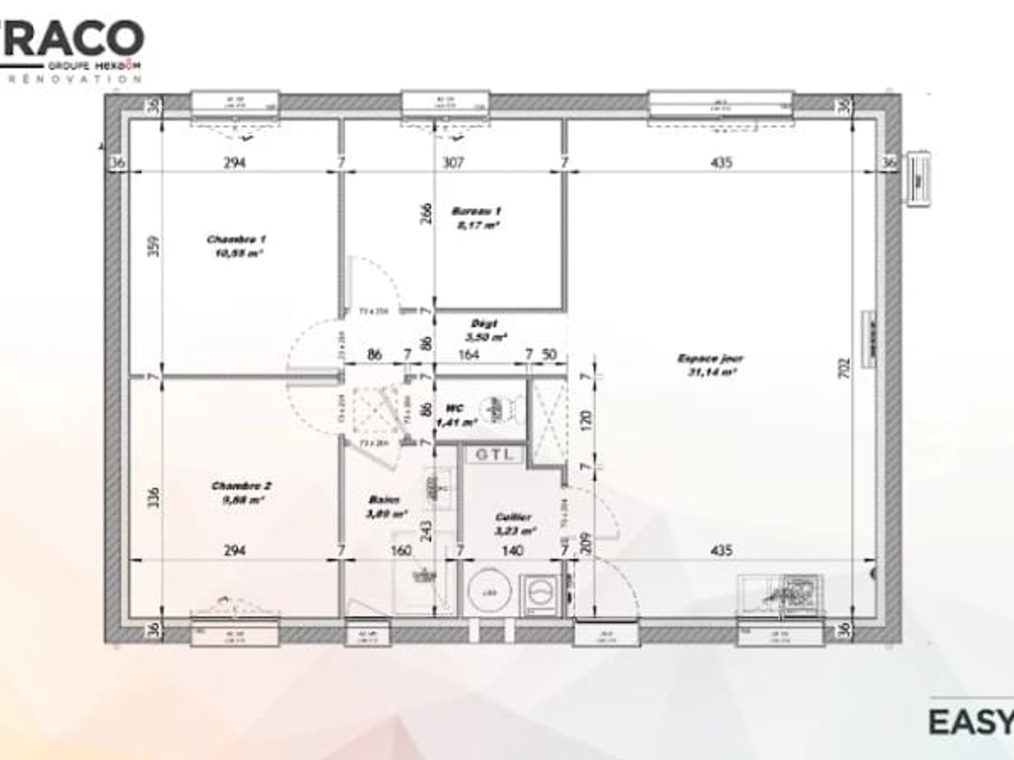 Maison à vendre - 4 pièces - 71m2 - Éturqueraye (27350)