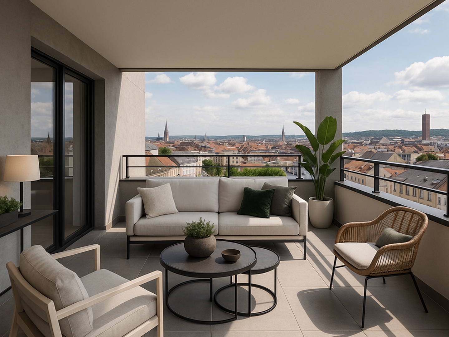 Exceptionnel T4 + grande terrasse avec vue dans quartier très résidentiel