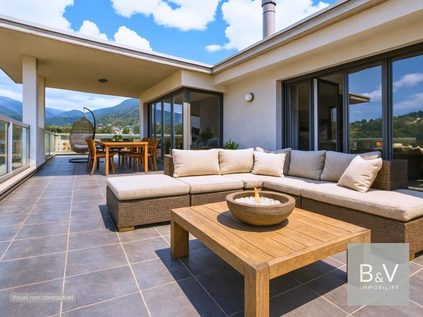 Superbe appartement 3 pièces de 84 m² avec terrasse de 62 m²