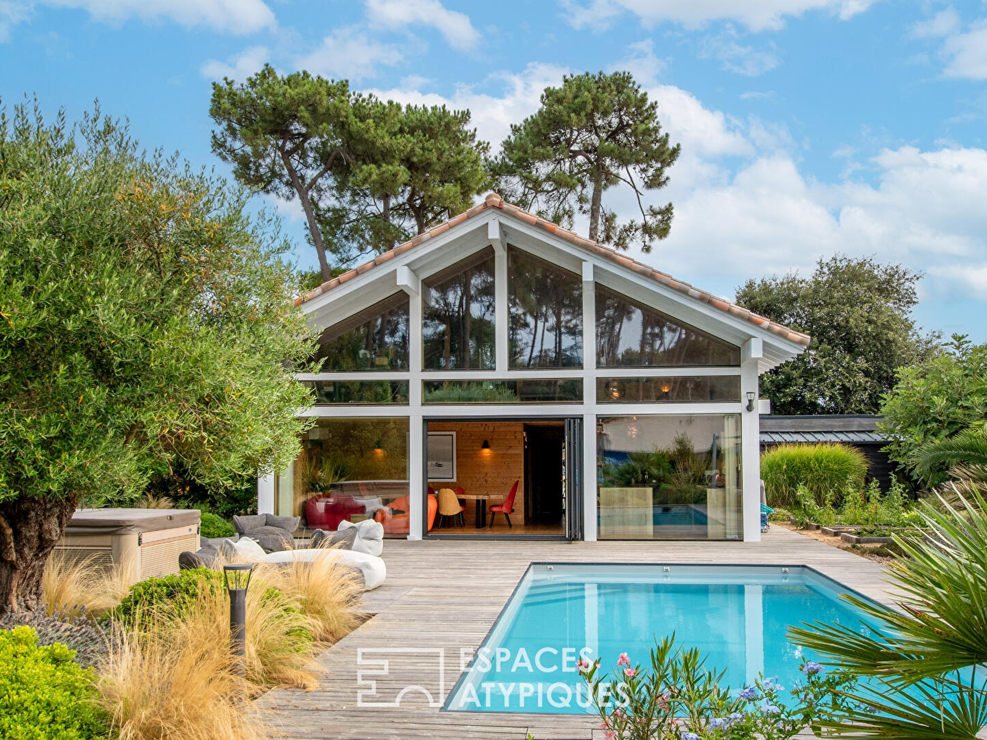 L'Inattendue: maison scandinave d'exception avec piscine et spa en bord de mer