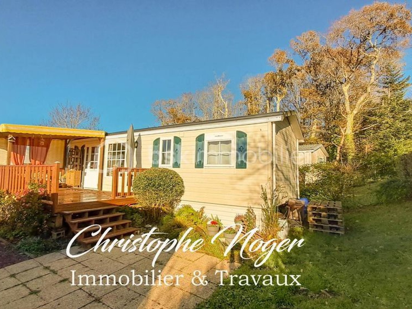 Terrain de loisirs de 234m2 + mobilhome à Moëlan-sur-Mer