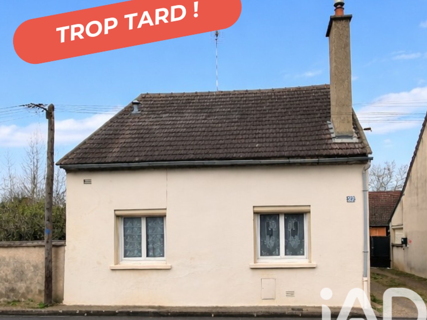 Maison 2 pièces 44 m²