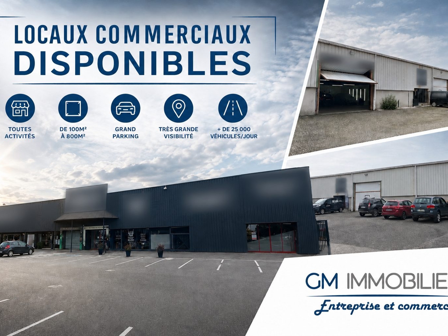 HAGETMAU ENSEMBLE COMMERCIAL 2 800 m² SUR TERRAIN DE 8 873 m²
