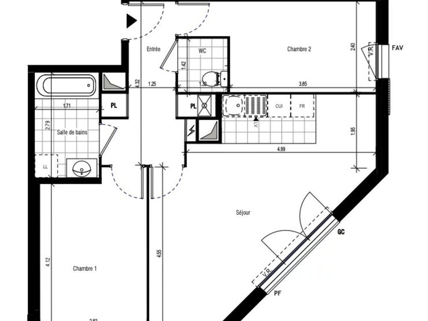Appartement T3 à Chatillon