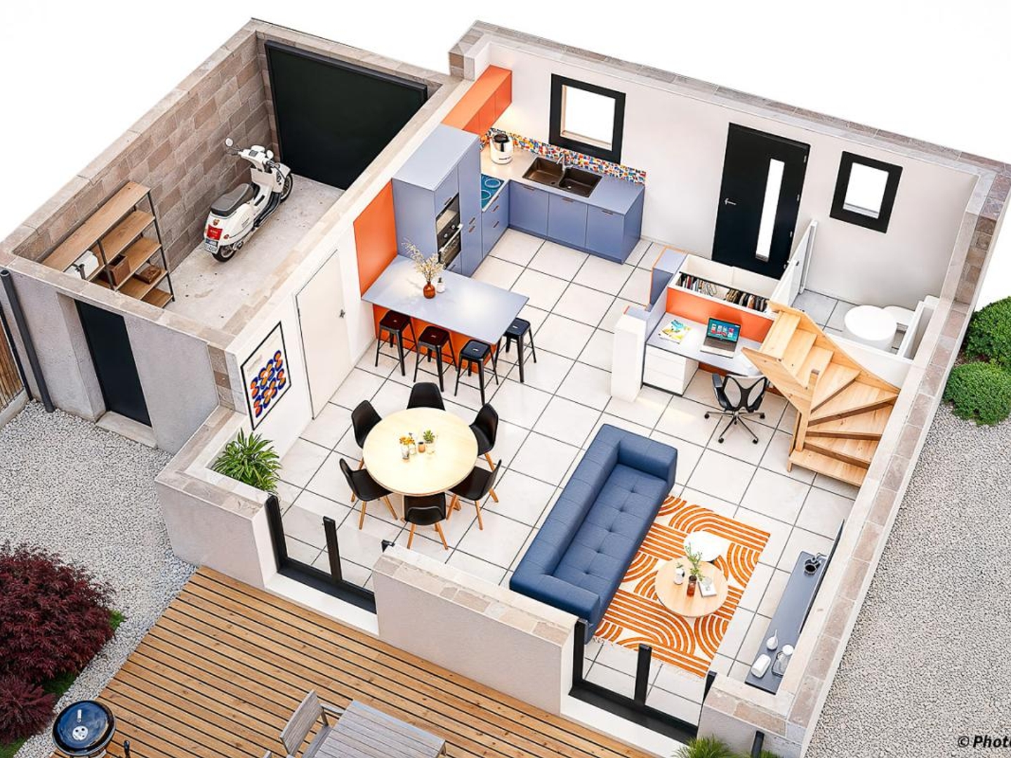 Maison à vendre - 77m2 - Les Villages Vovéens (28150)