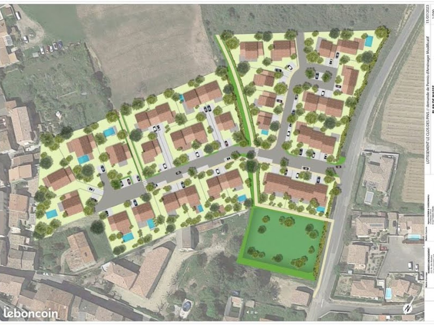 Terrain 350 m²