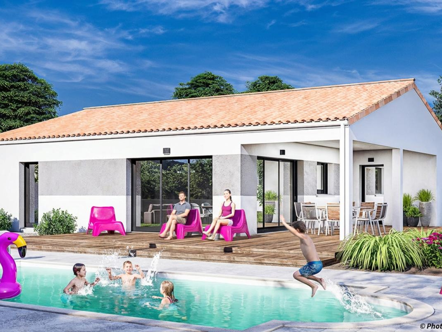 Terrain + maison 97 m²