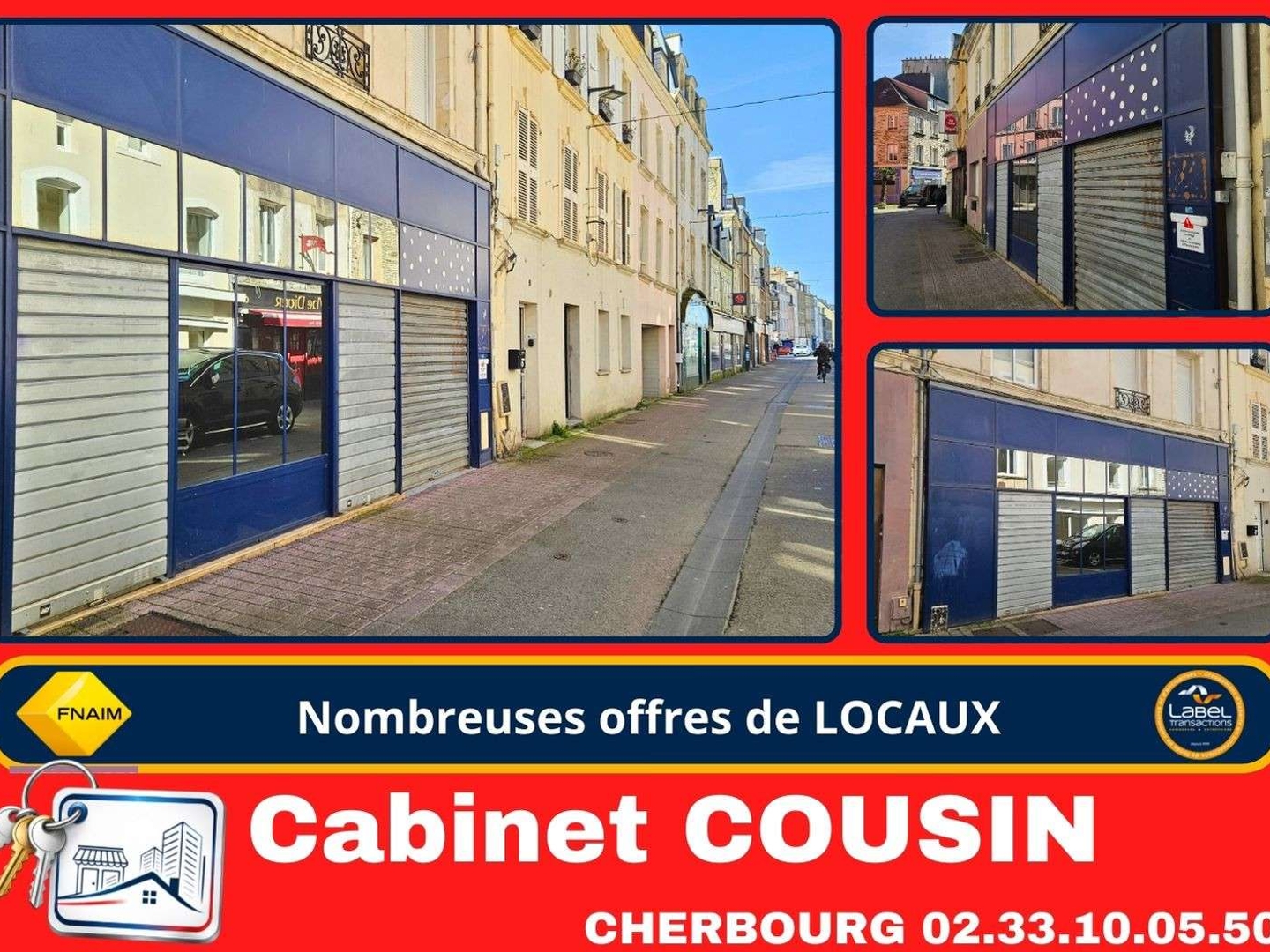 Vente bureaux rue de l'Union à Cherbourg