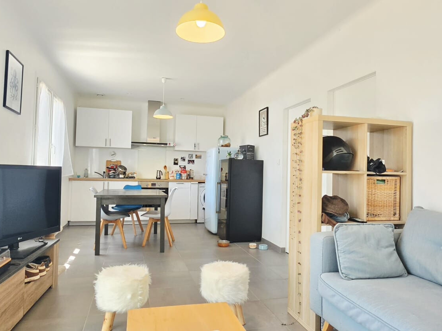 Maison de plain pied 2chambres de 51.5m², stationnement et terrain, idéal investisseurs en plein centre de Crossac