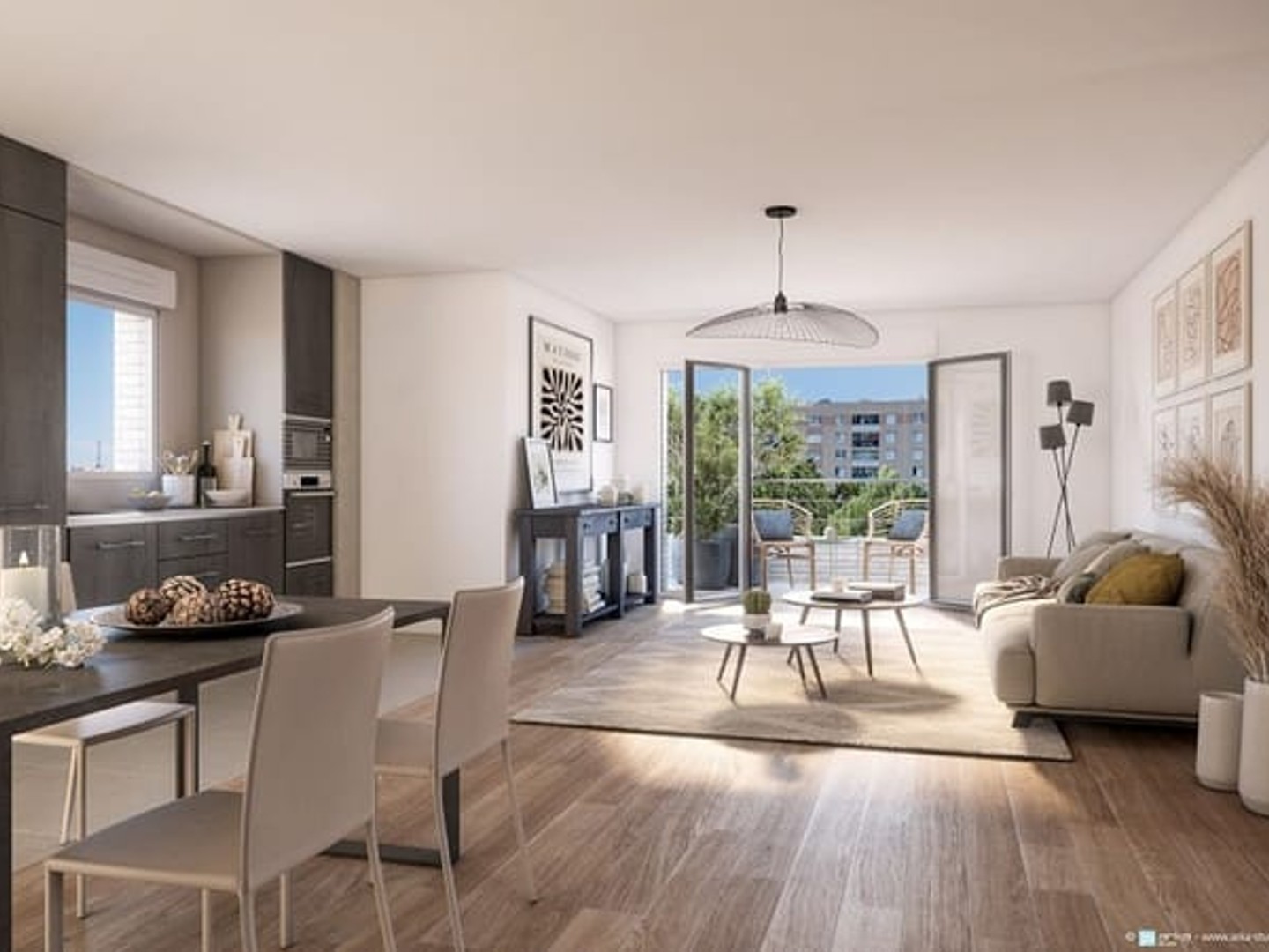T4 de 88m2 et balcon de 7m2 - résidence « LE 17 » - Montrouge